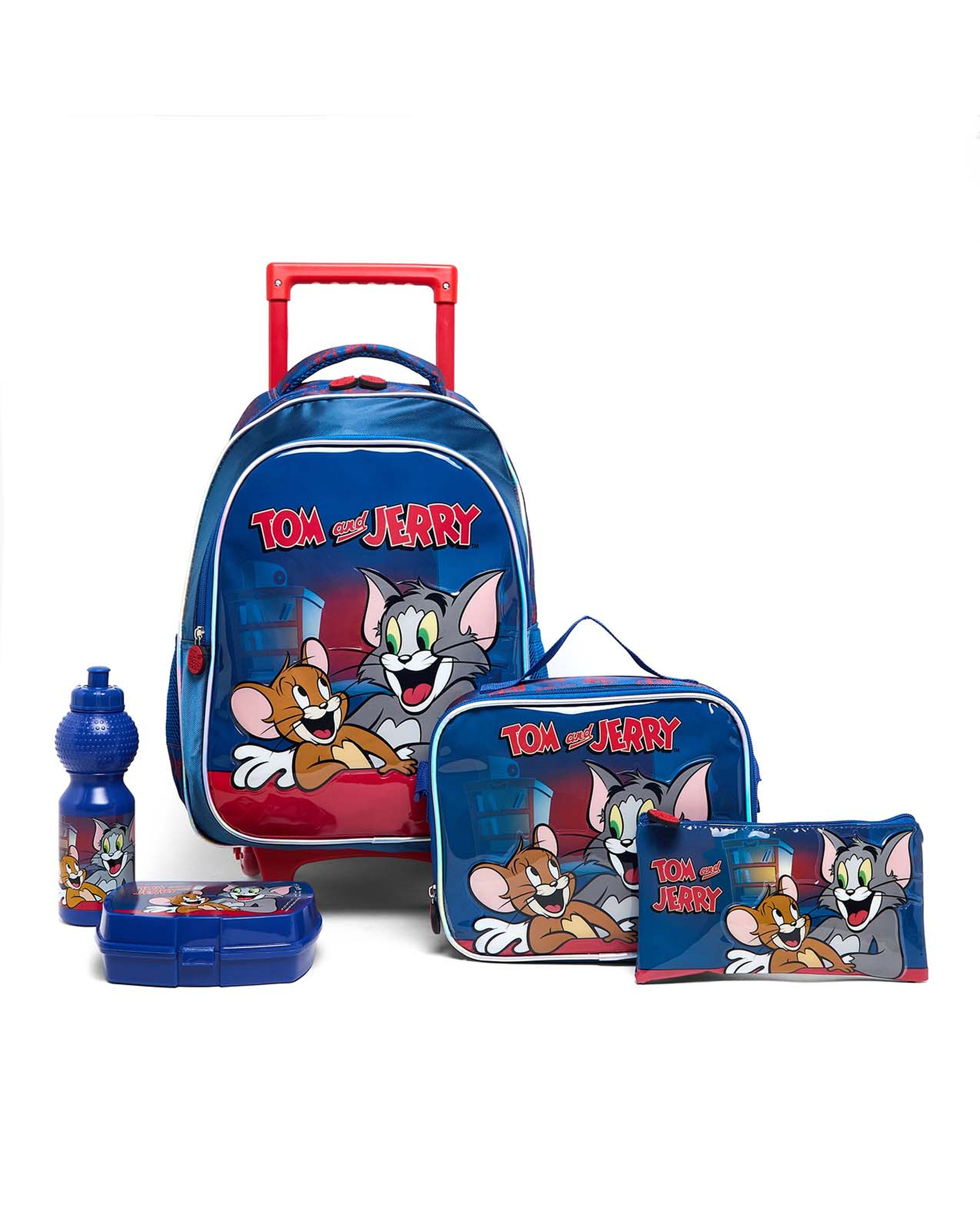 Tom & Jerry 16" Trolley Backpack Set"