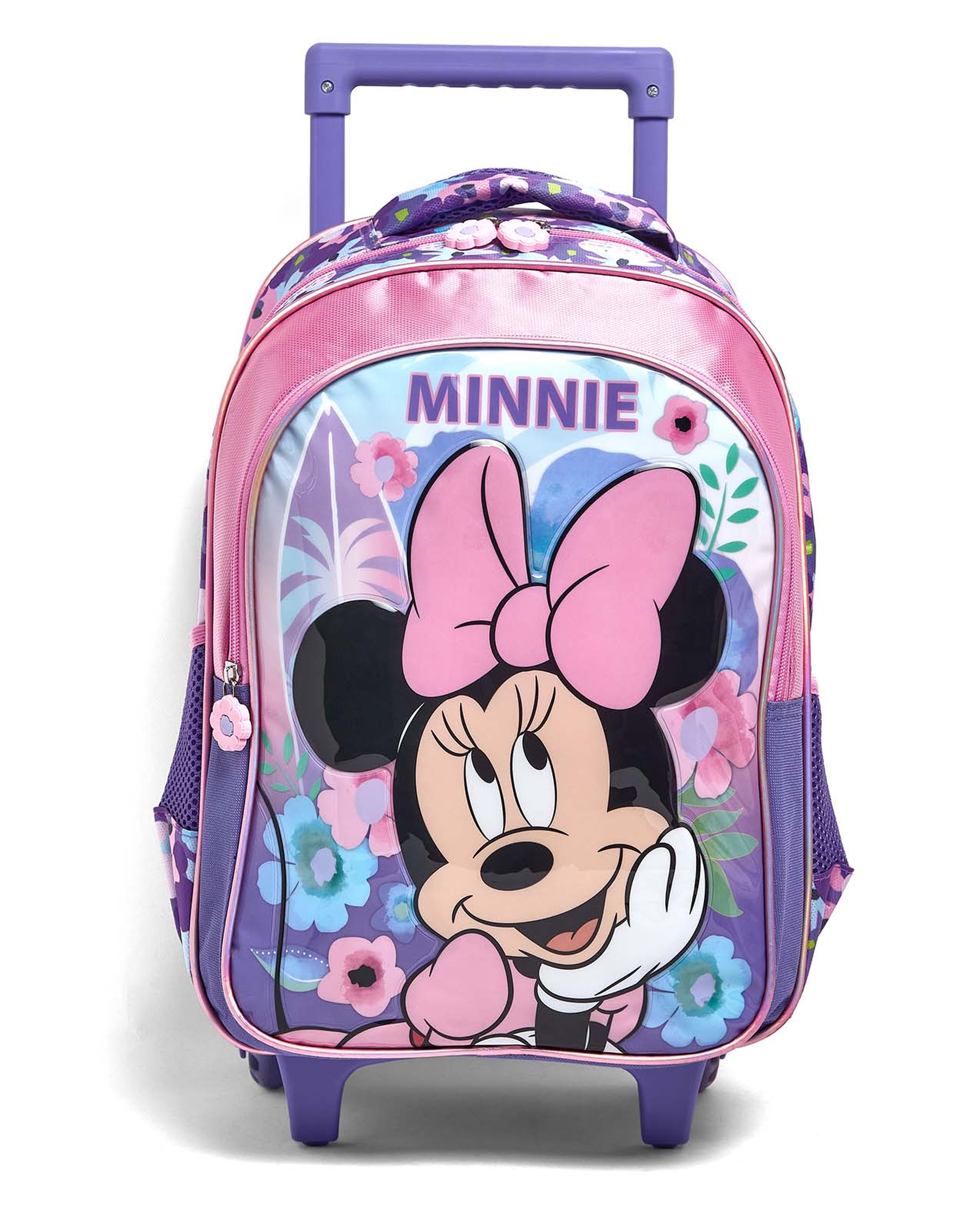 Minnie Mouse Print 16" Trolley Backpack Set"