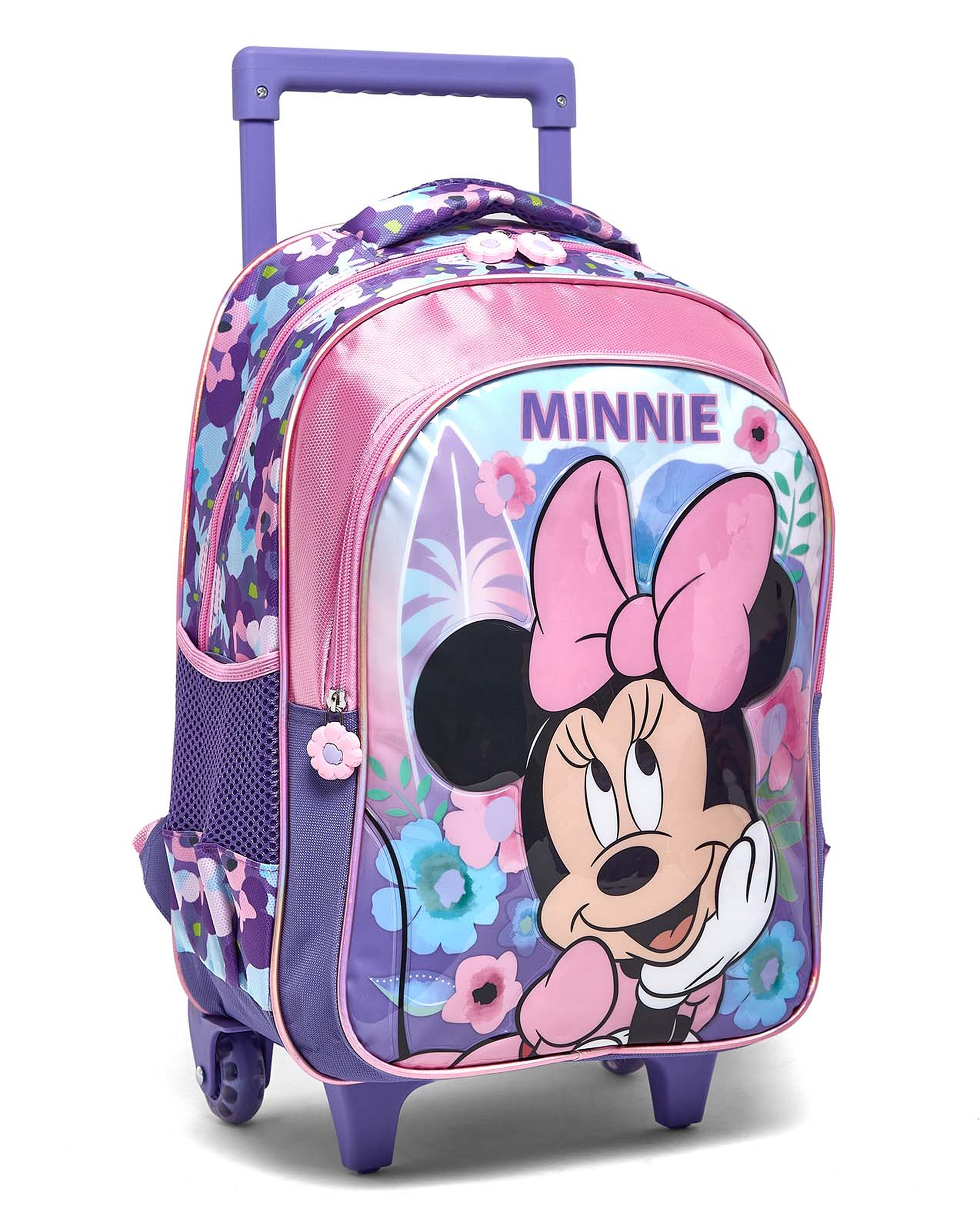 Minnie Mouse Print 16" Trolley Backpack Set"