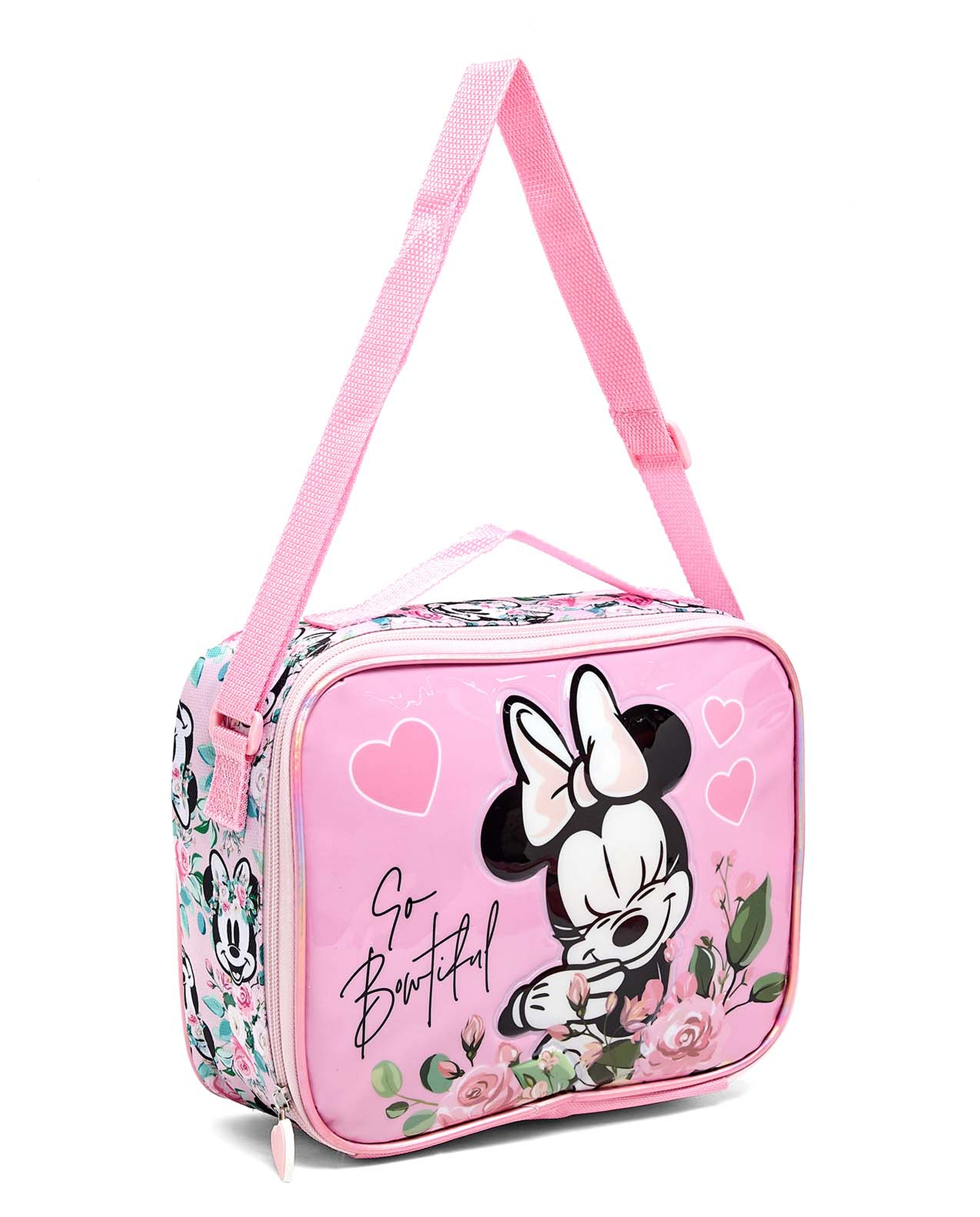 Minnie Mouse Print 16" Trolley Backpack Set"