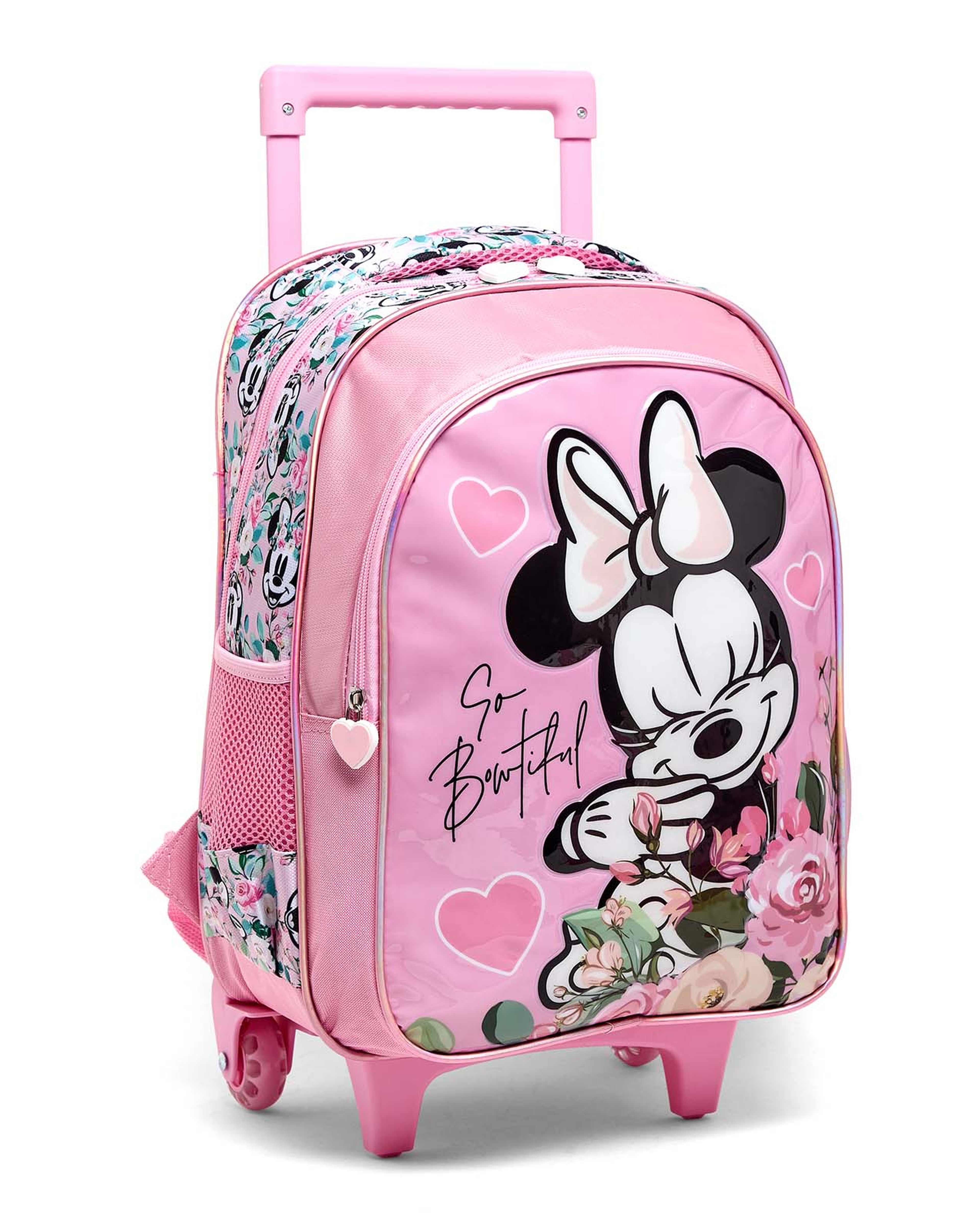 Minnie Mouse Print 16" Trolley Backpack Set"
