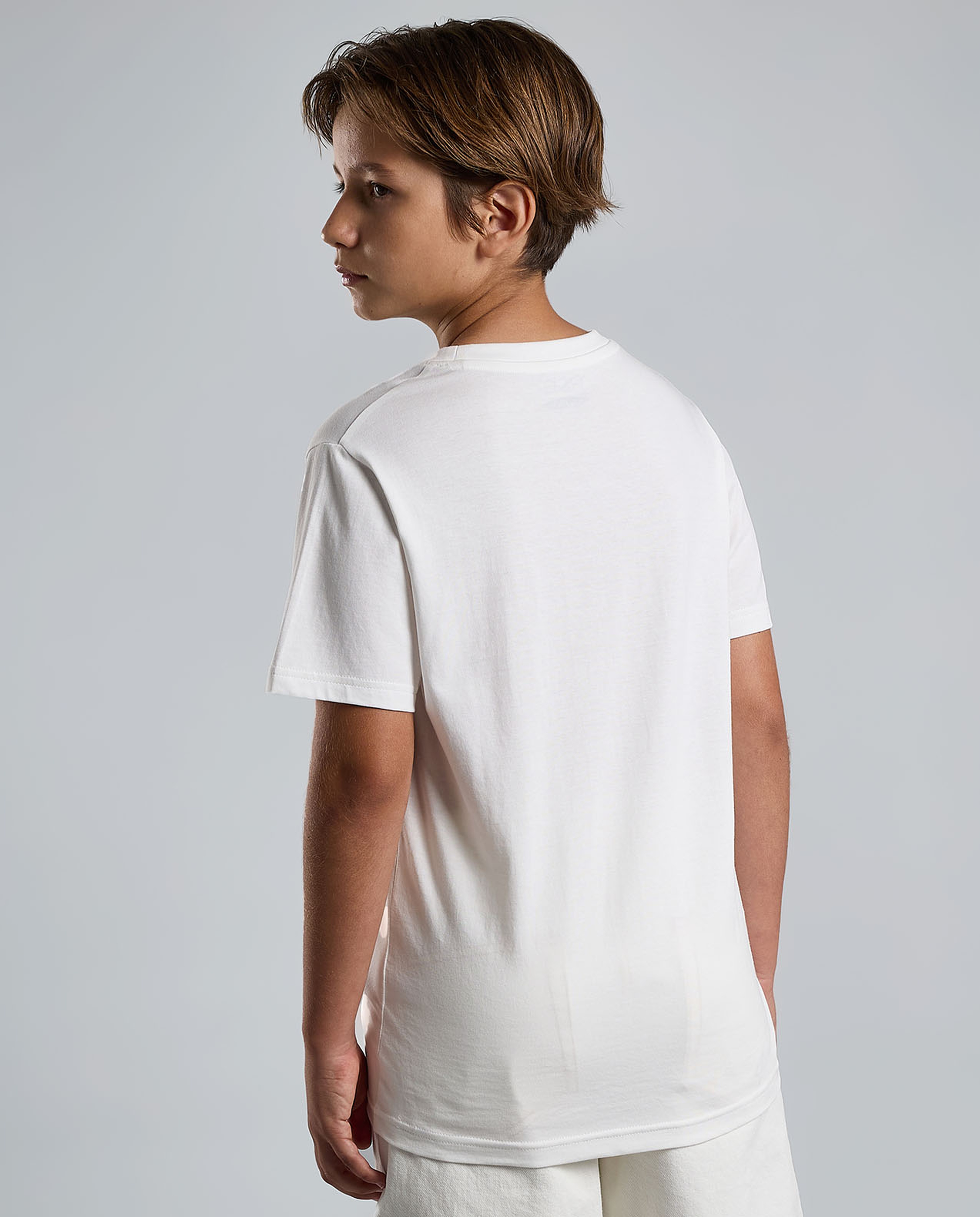 Graphic Print T-Shirt with Crew Neck and Short Sleeves