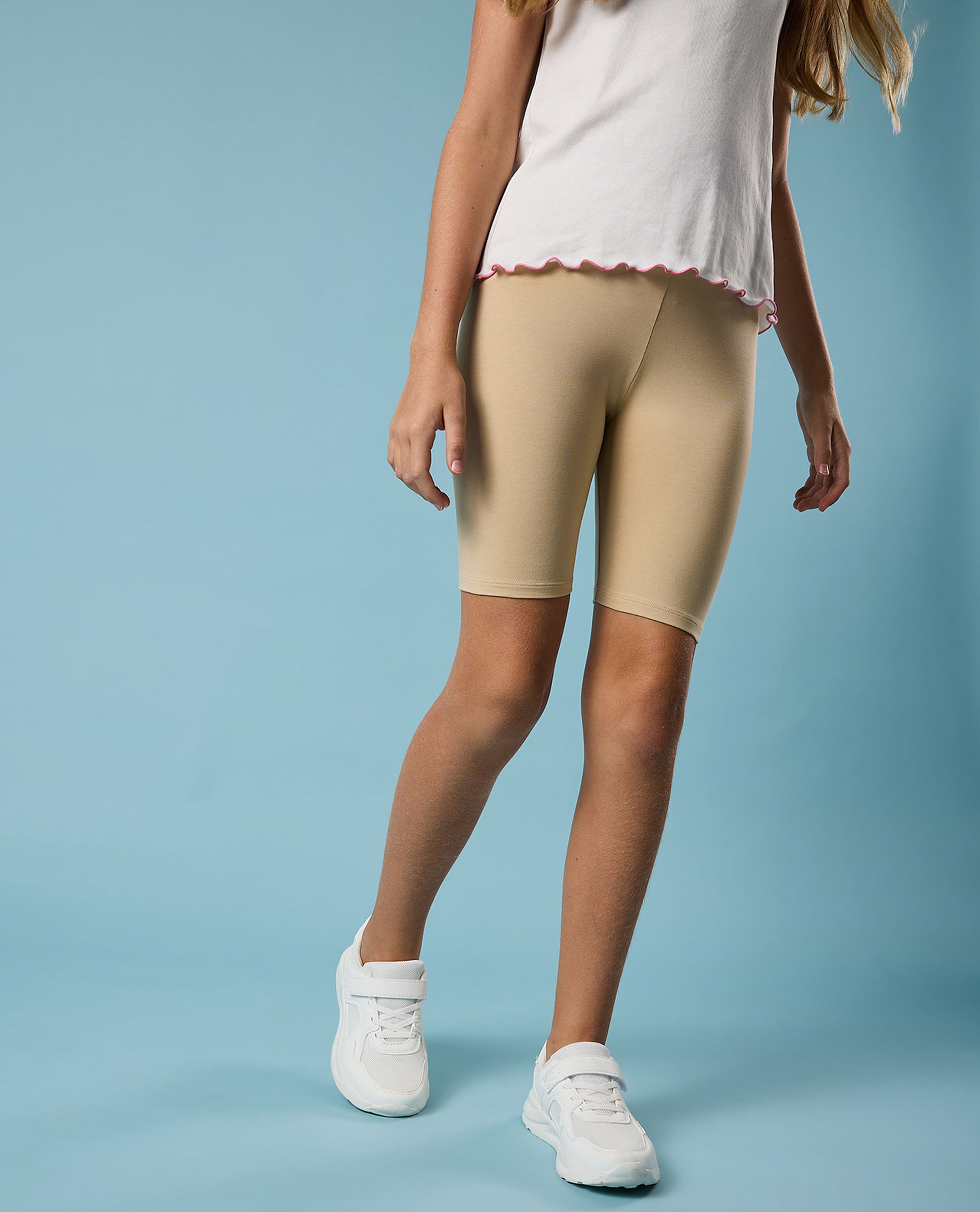 2 Pack Inner Tights with Elastic Waist