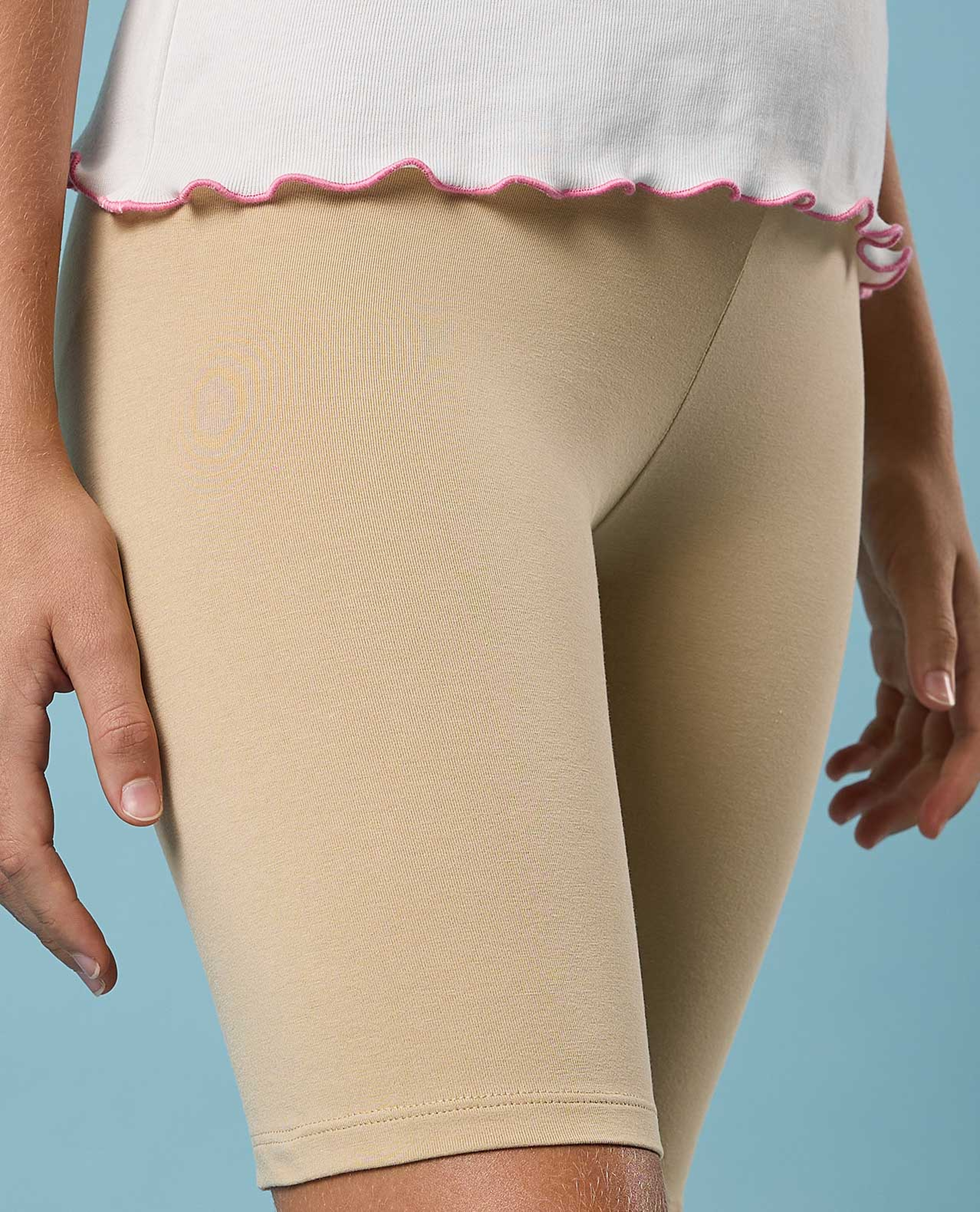 2 Pack Inner Tights with Elastic Waist