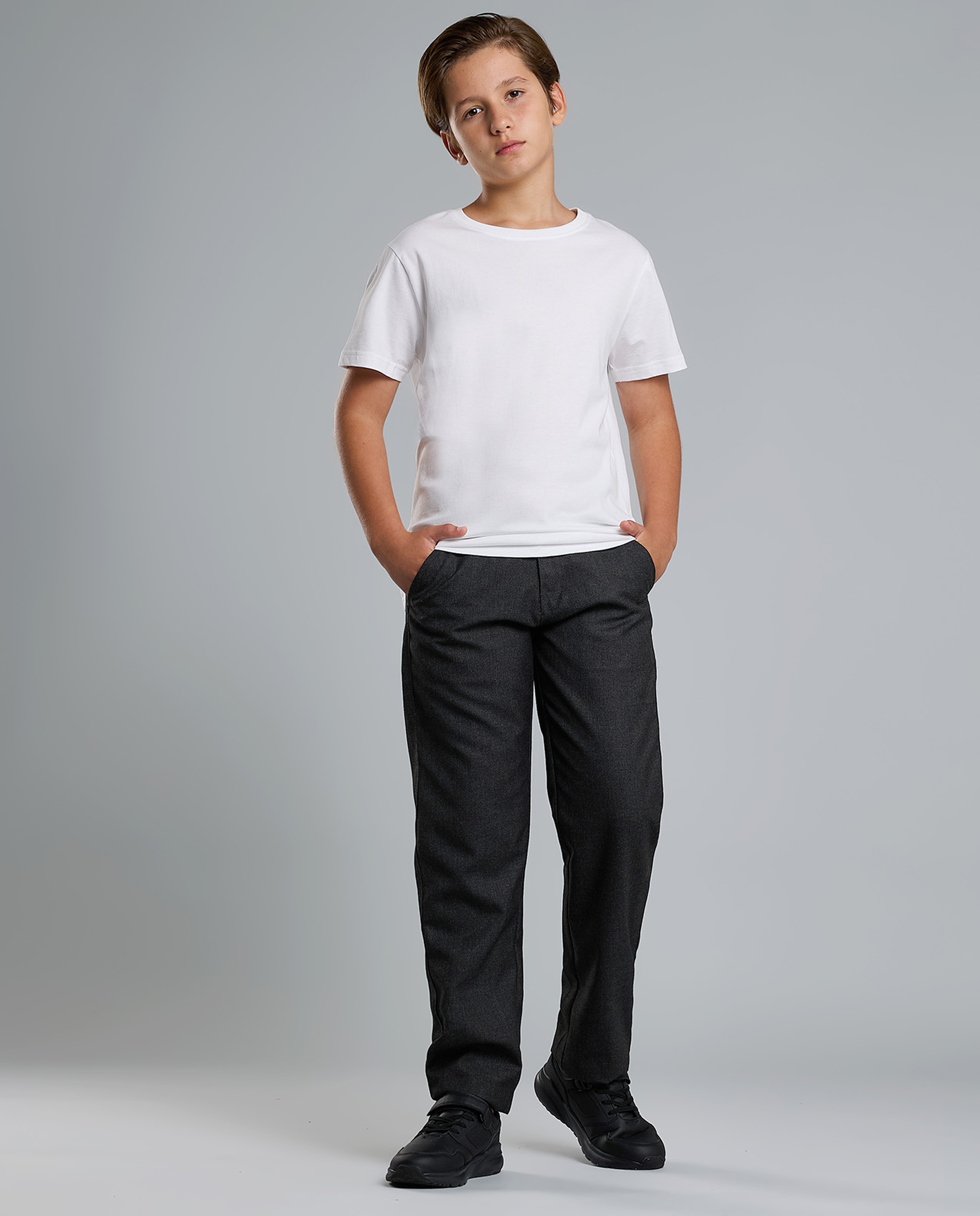 2 Pack Solid T-Shirt with Short Sleeves