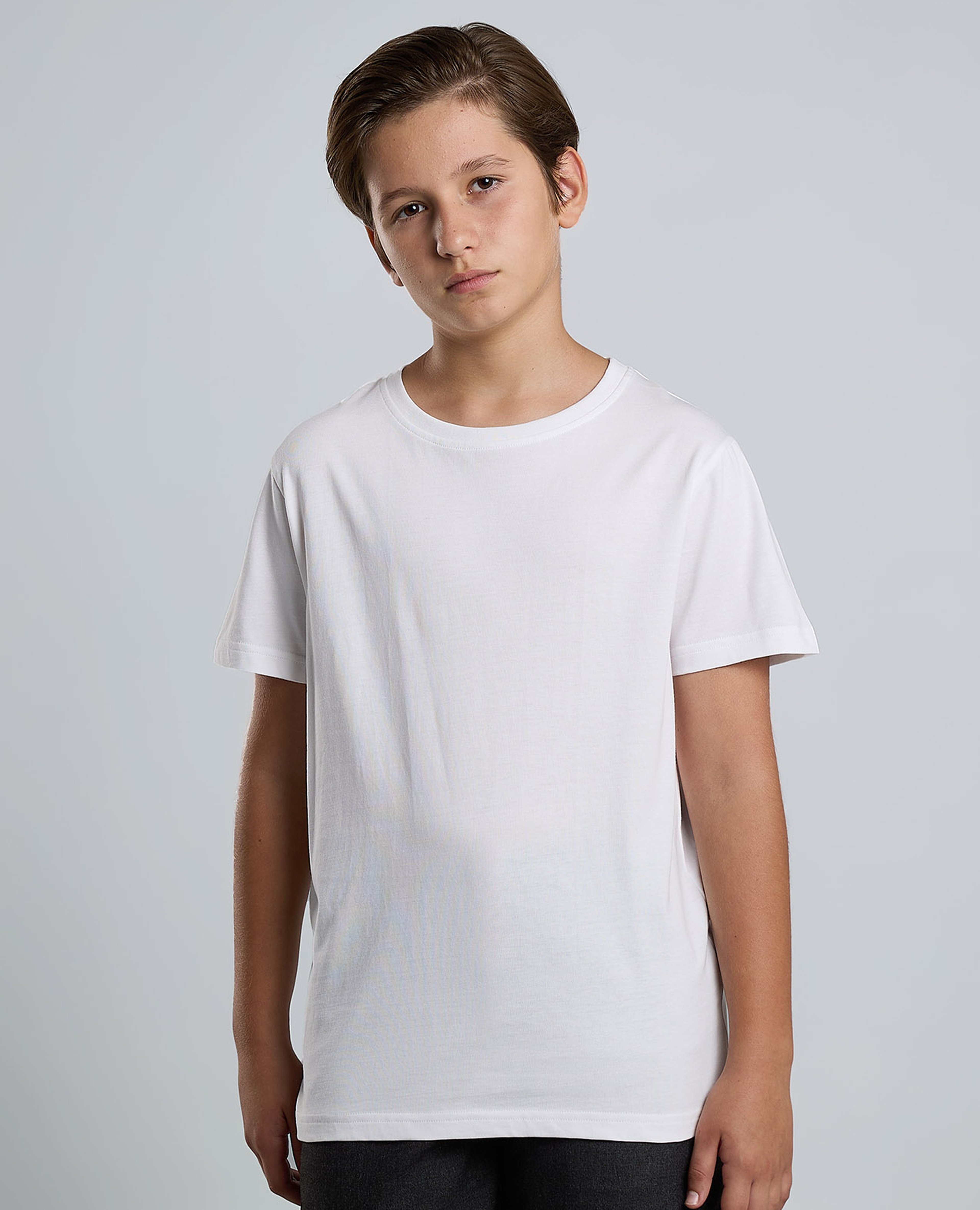 2 Pack Solid T-Shirt with Short Sleeves