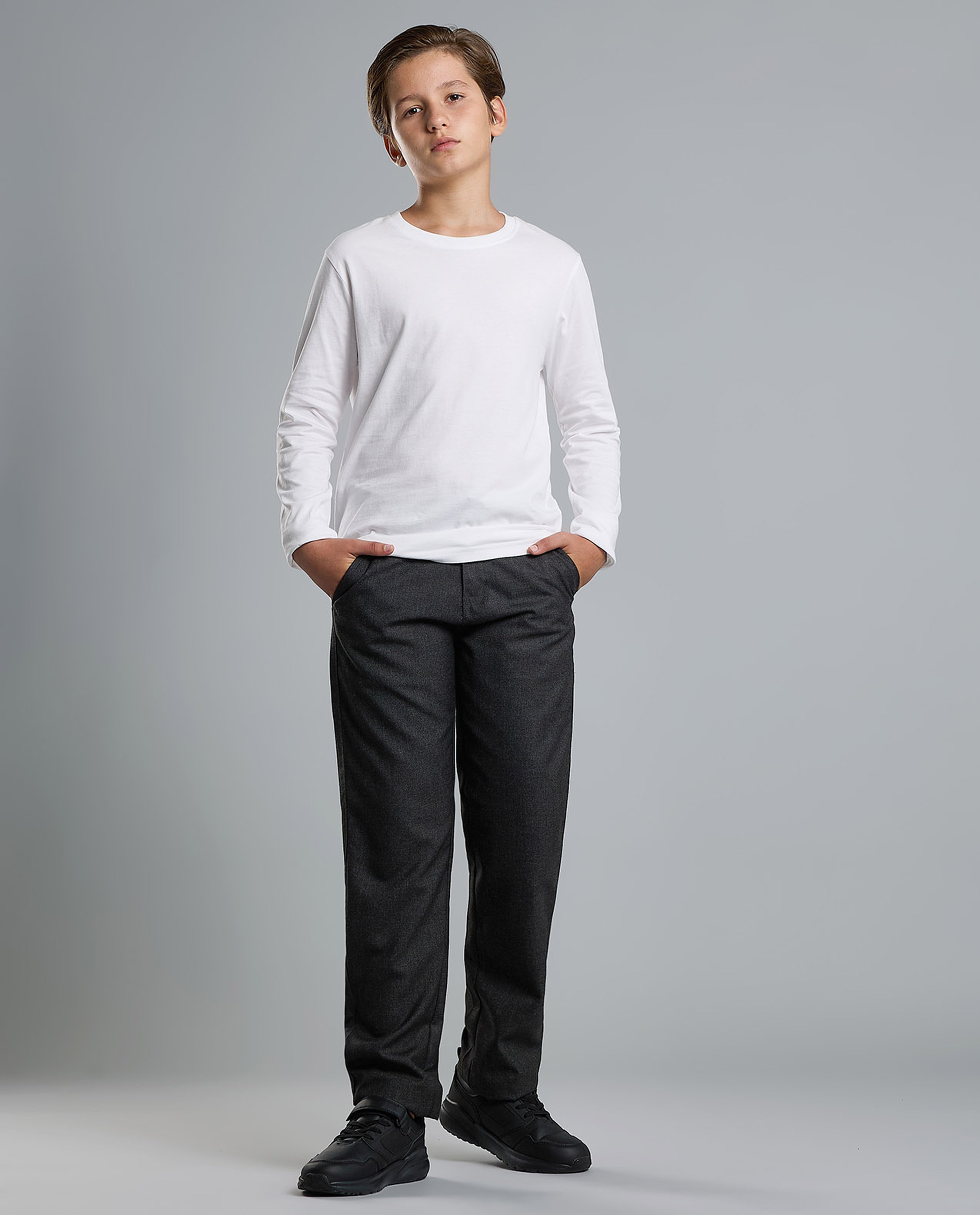 2 Pack Solid T-Shirt with Long Sleeves