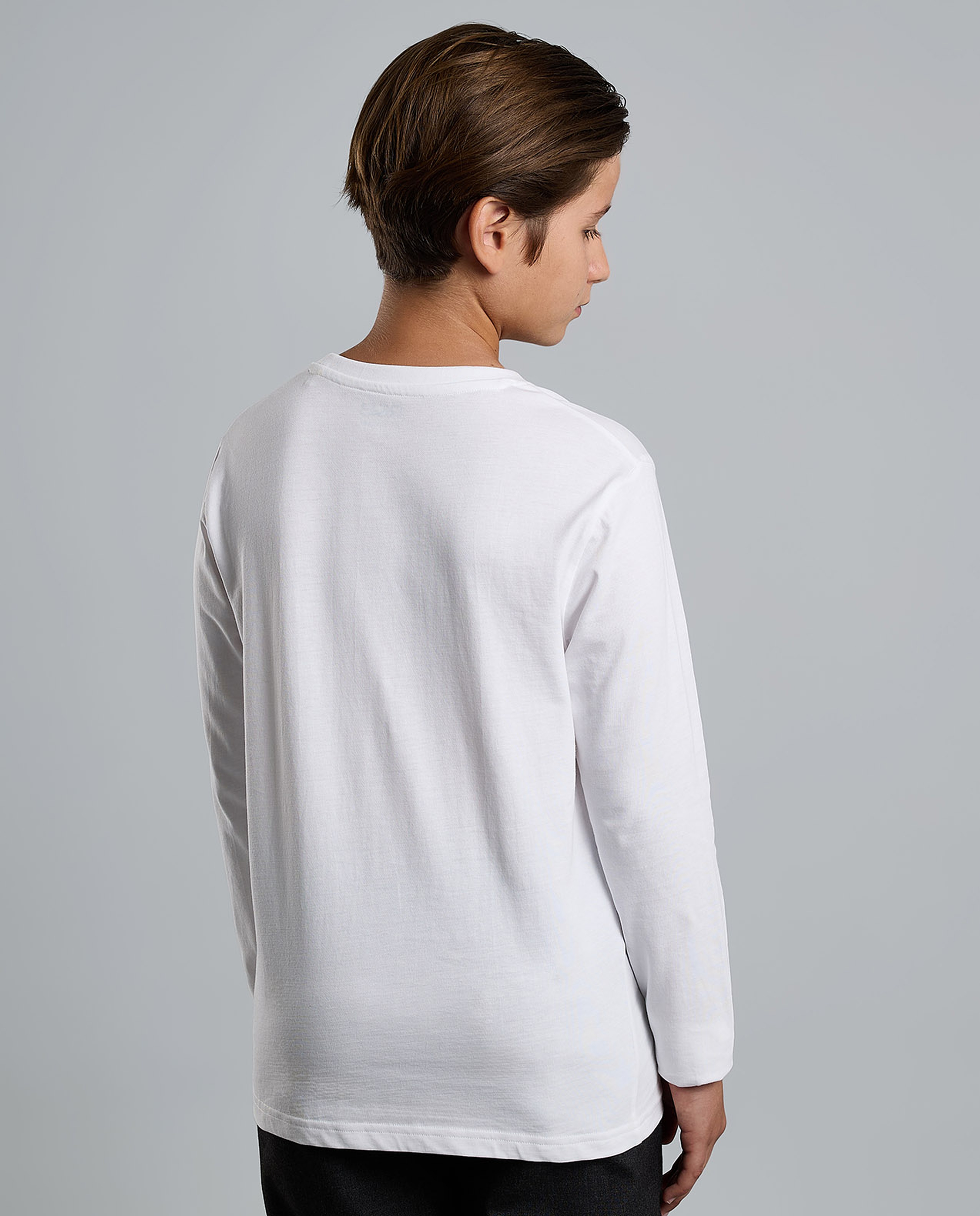 2 Pack Solid T-Shirt with Long Sleeves