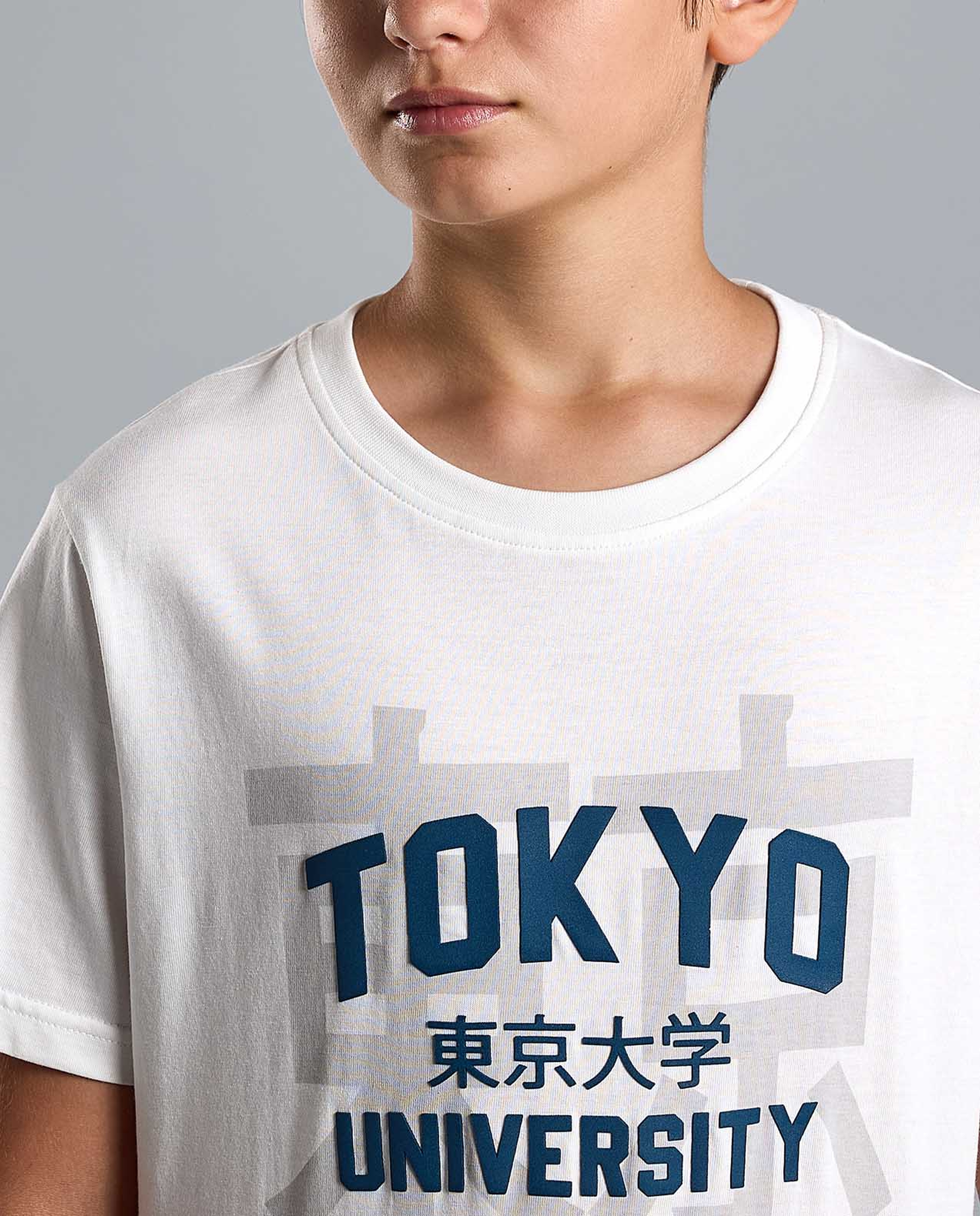 Graphic Print T-Shirt with Crew Neck and Short Sleeves