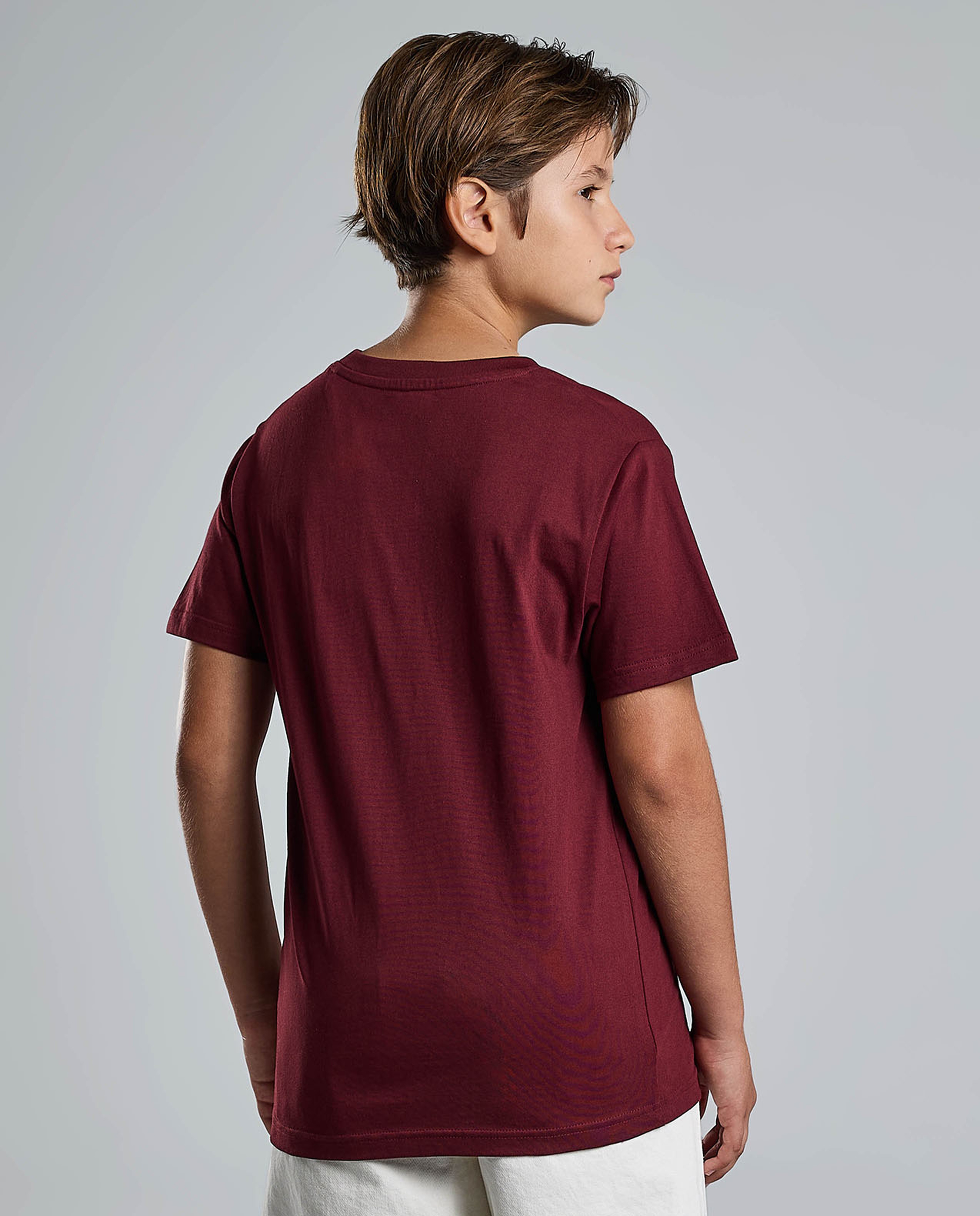 Graphic Print T-Shirt with Crew Neck and Short Sleeves