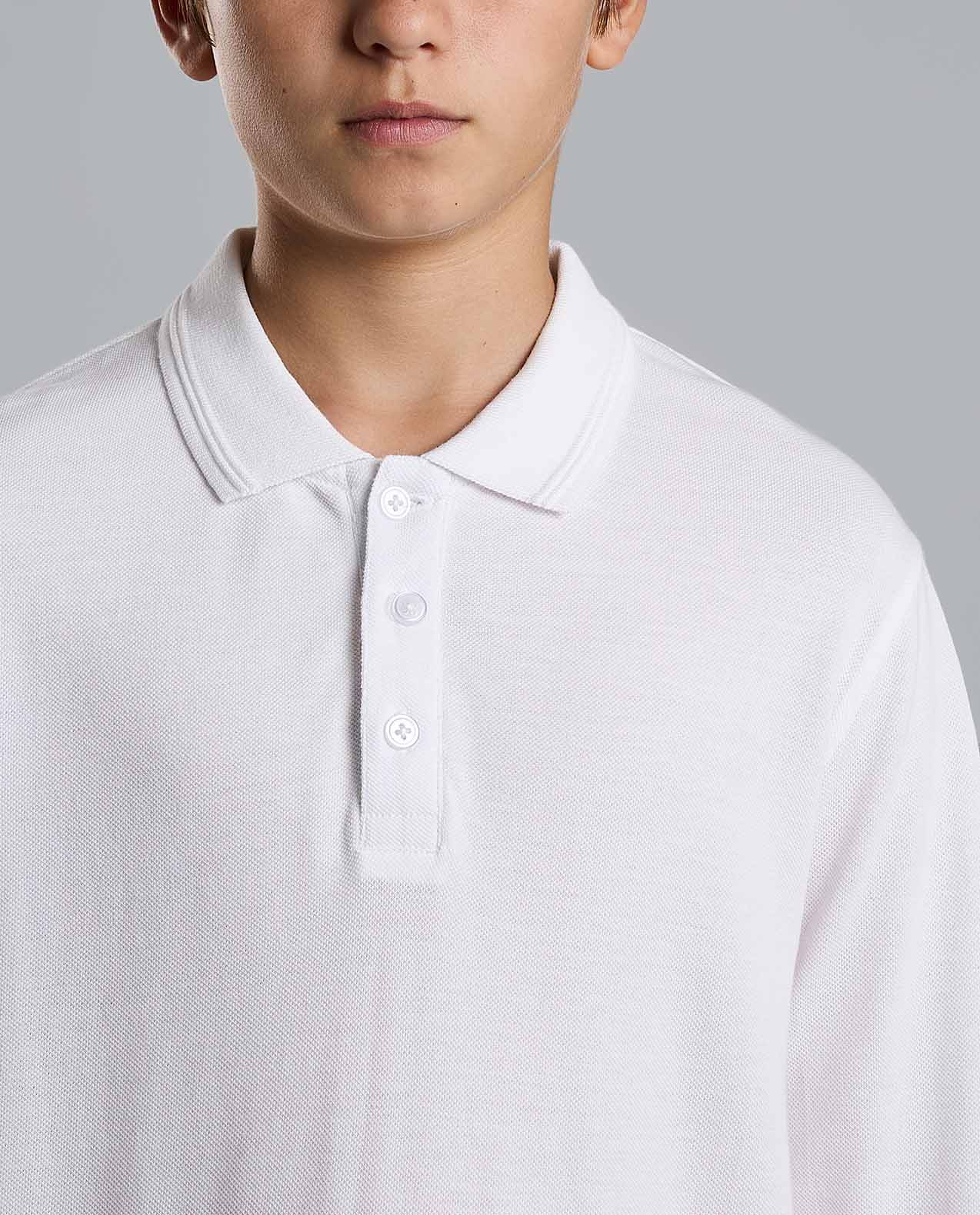 2 Pack Solid Polo T-Shirts with Long Sleeves