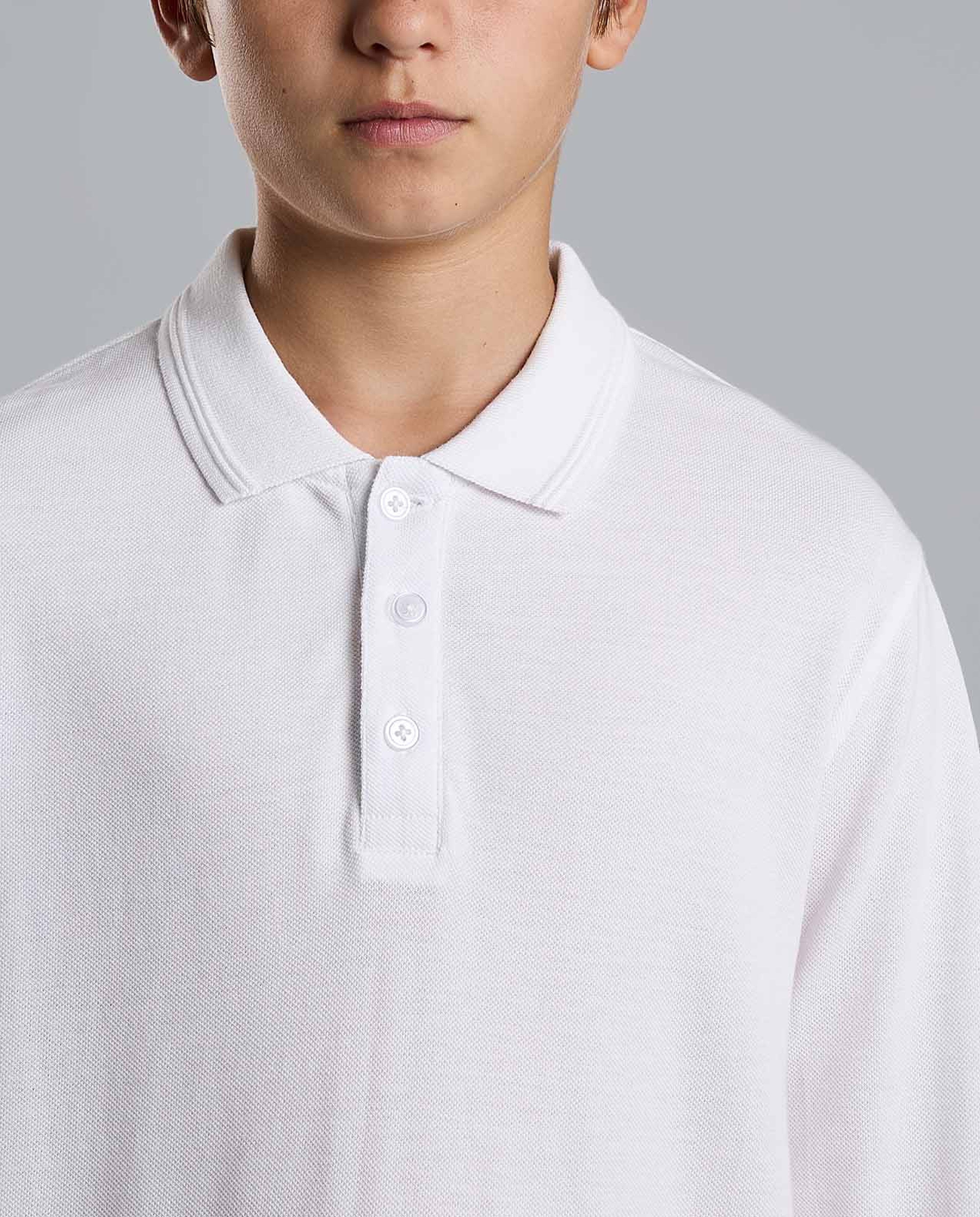 2 Pack Solid Polo T-Shirts with Long Sleeves