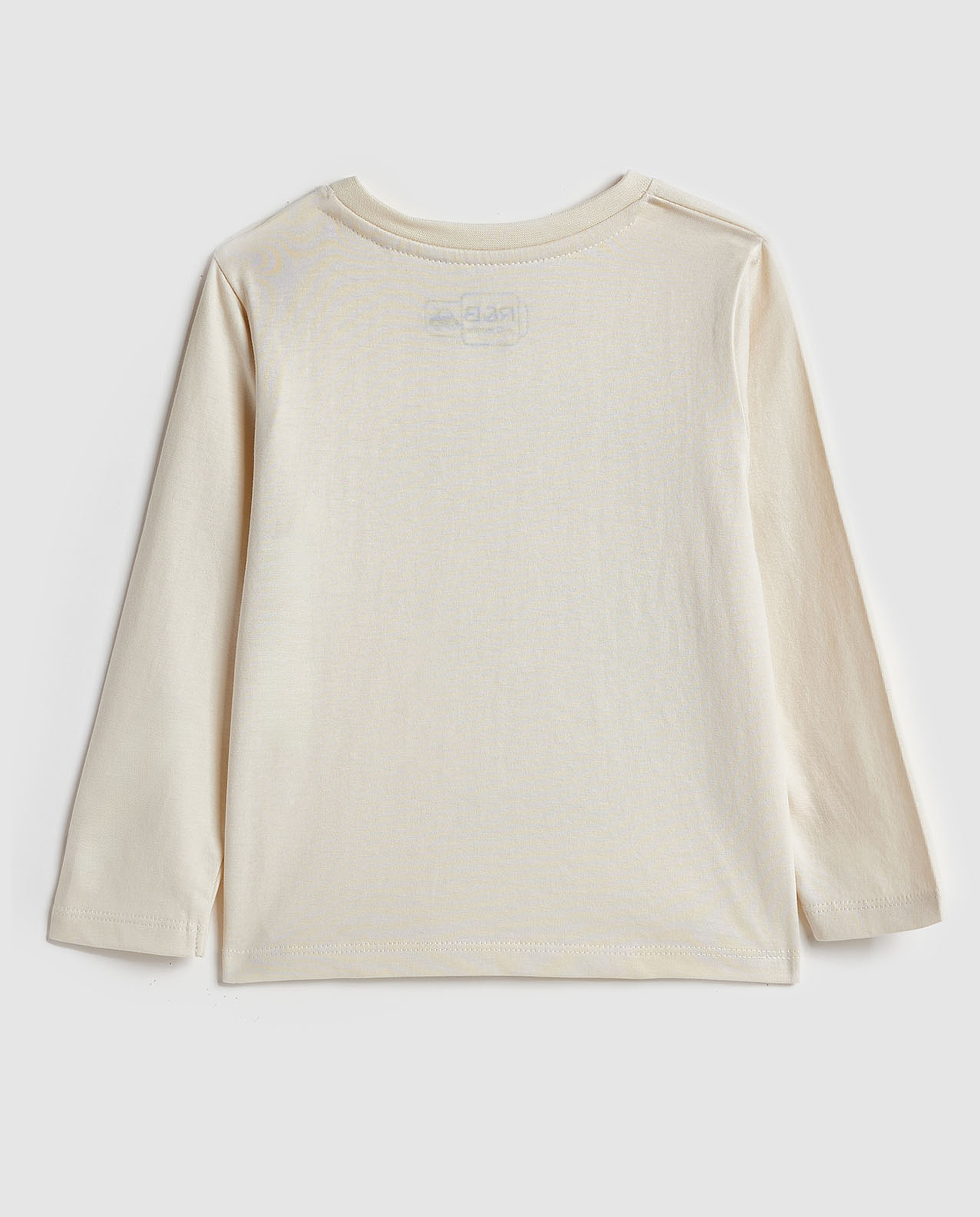 Printed T-Shirt with Crew Neck and Long Sleeves