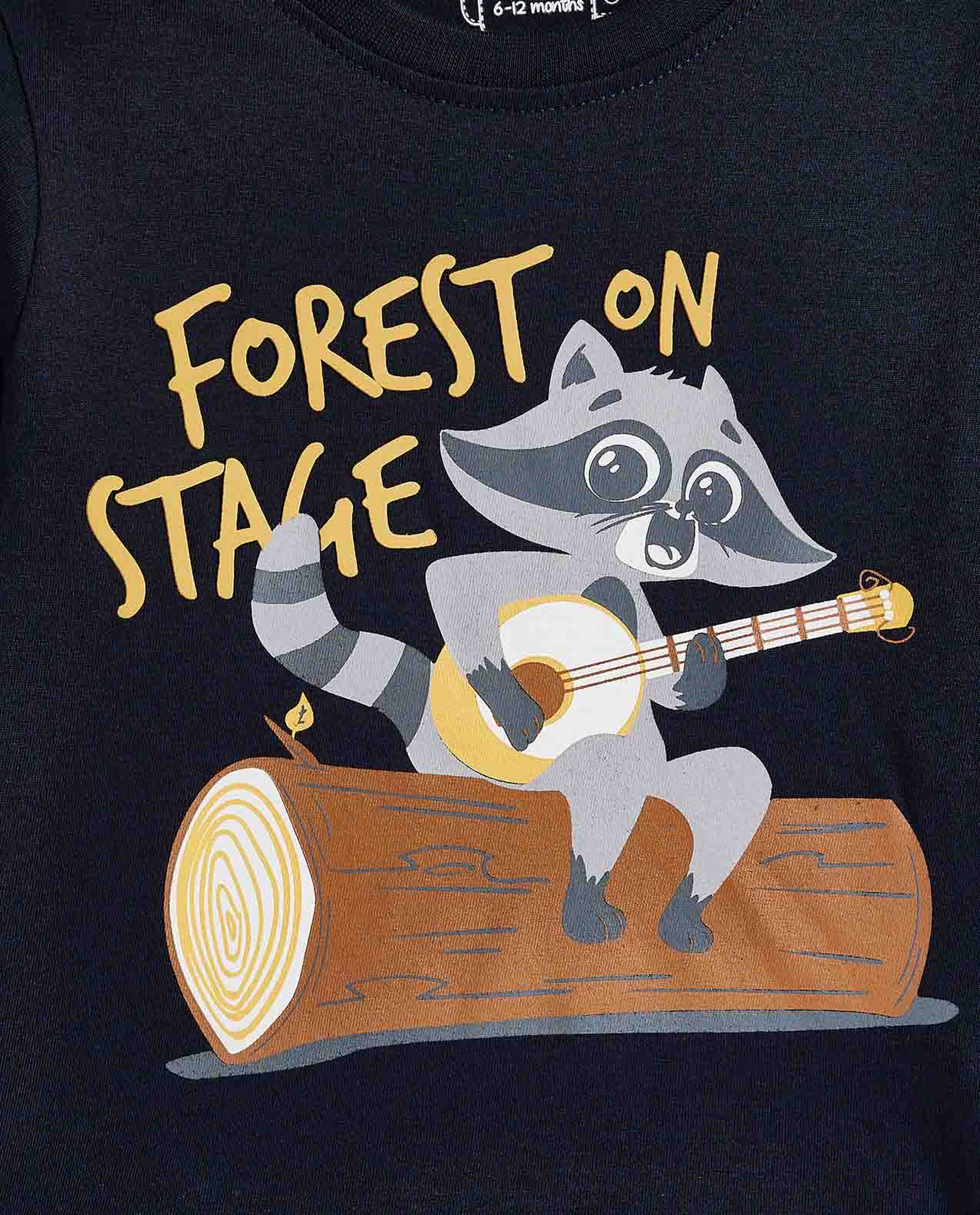 Printed T-Shirt with Crew Neck and Long Sleeves