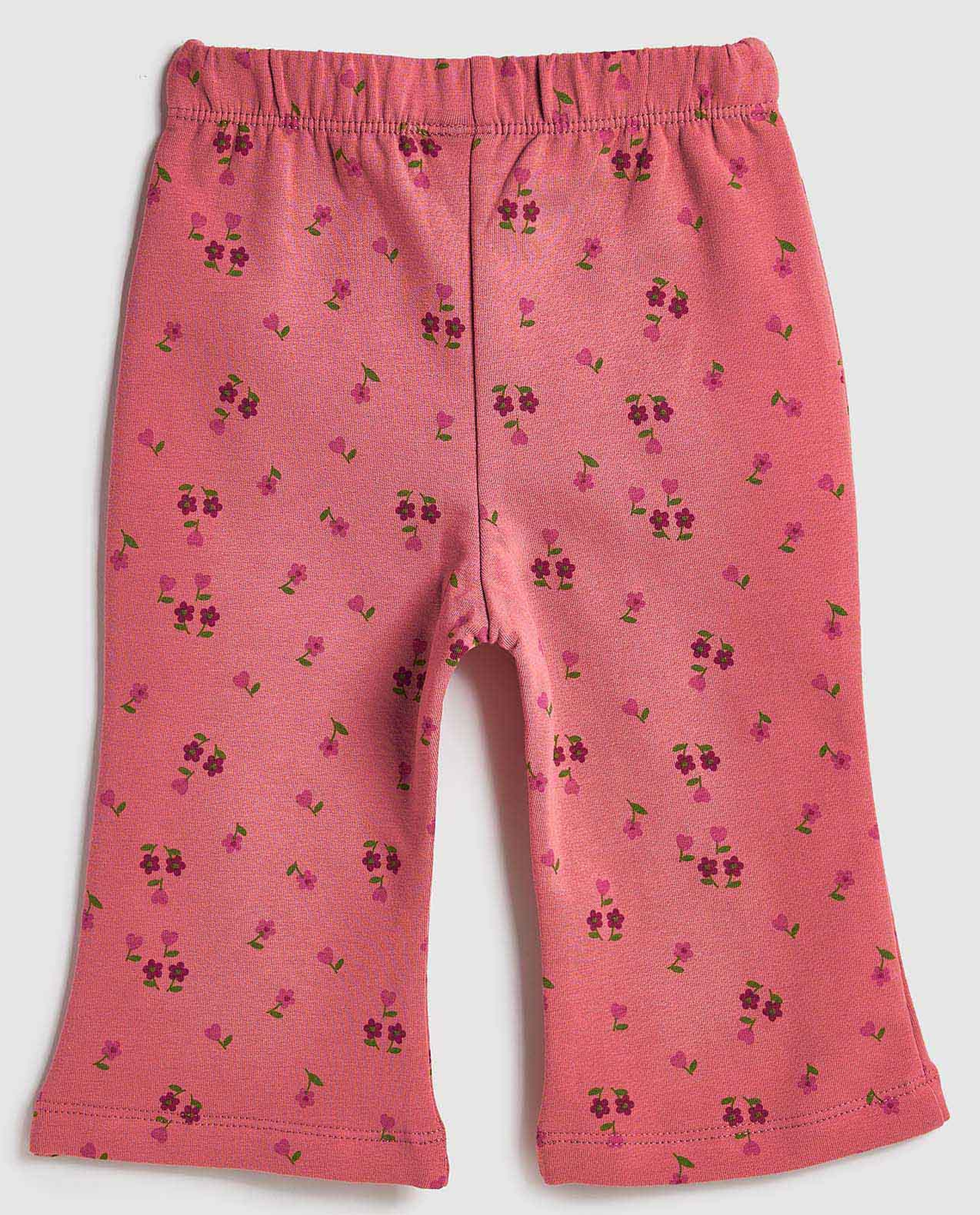 Printed Flared Pants with Elastic Waist