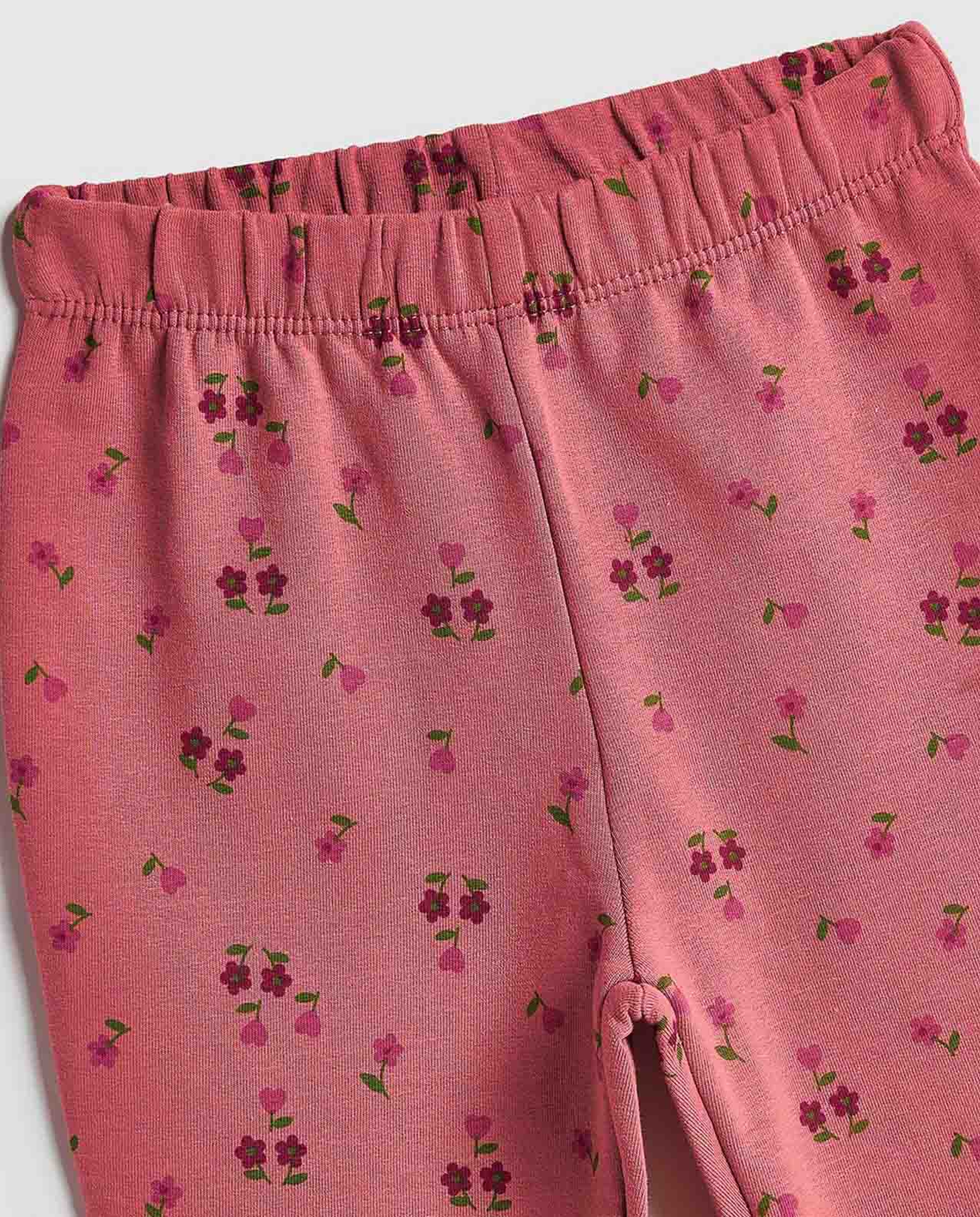 Printed Flared Pants with Elastic Waist