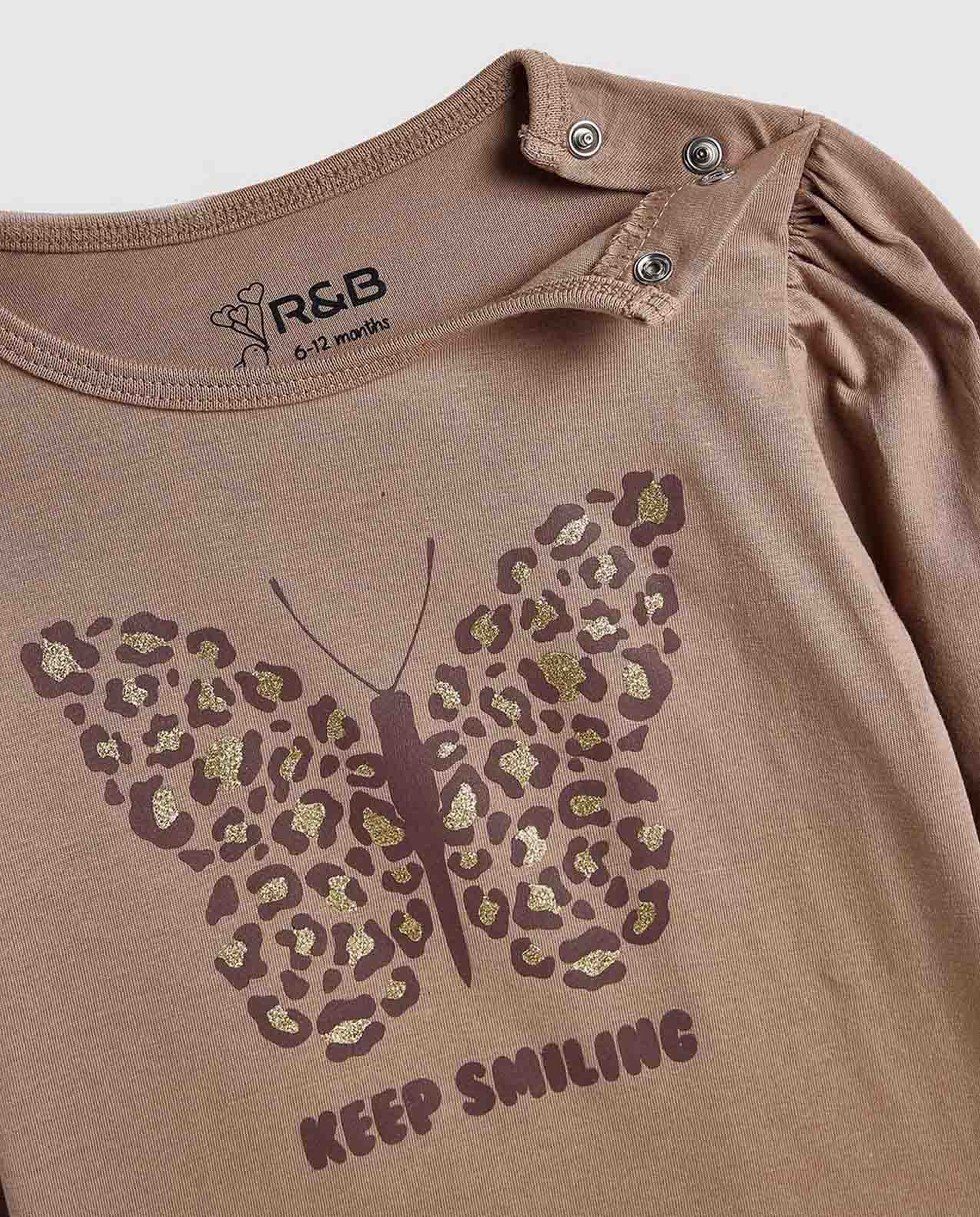 Printed T-Shirt with Crew Neck and Long Sleeves