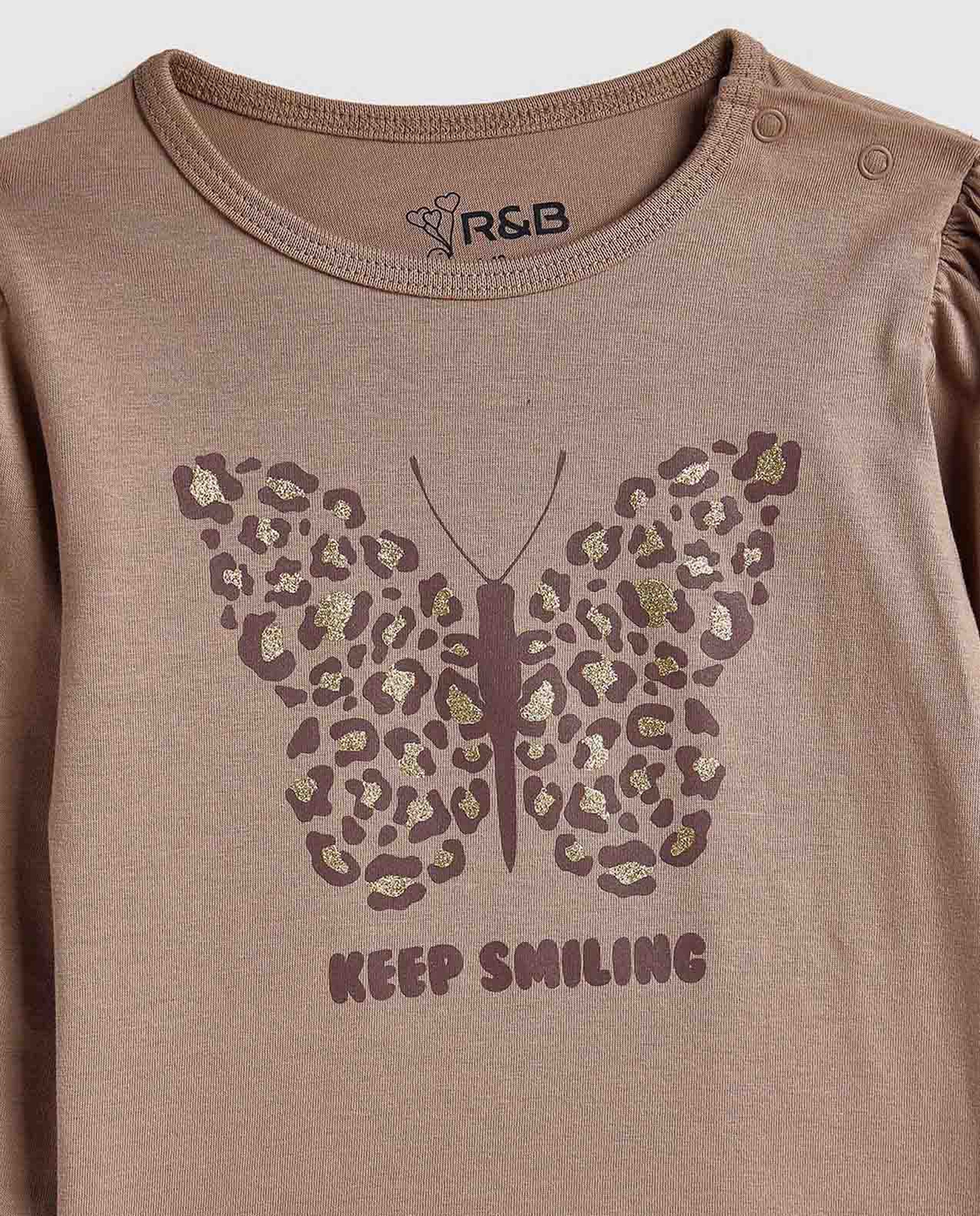 Printed T-Shirt with Crew Neck and Long Sleeves