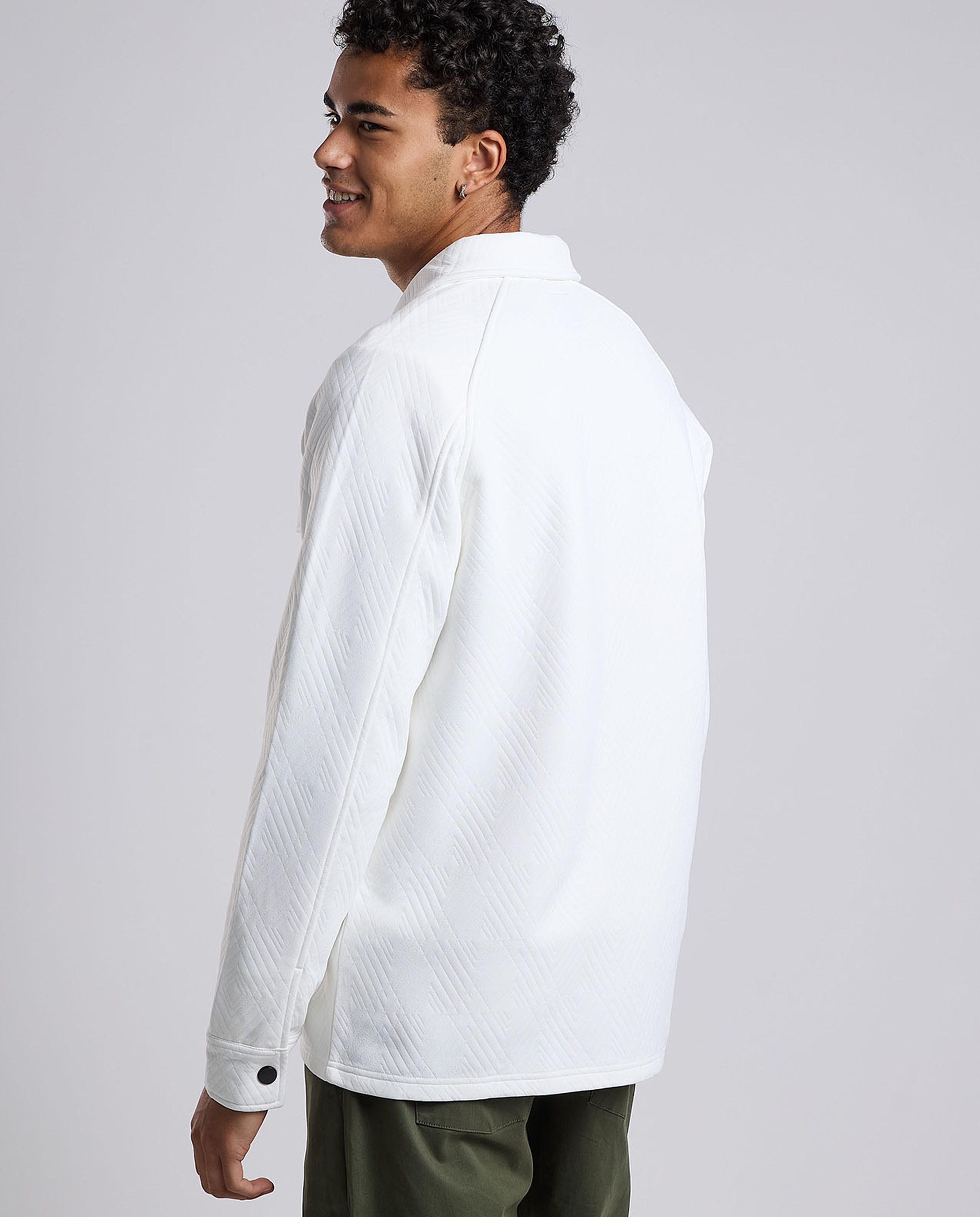 Solid Jacket with Button Closure