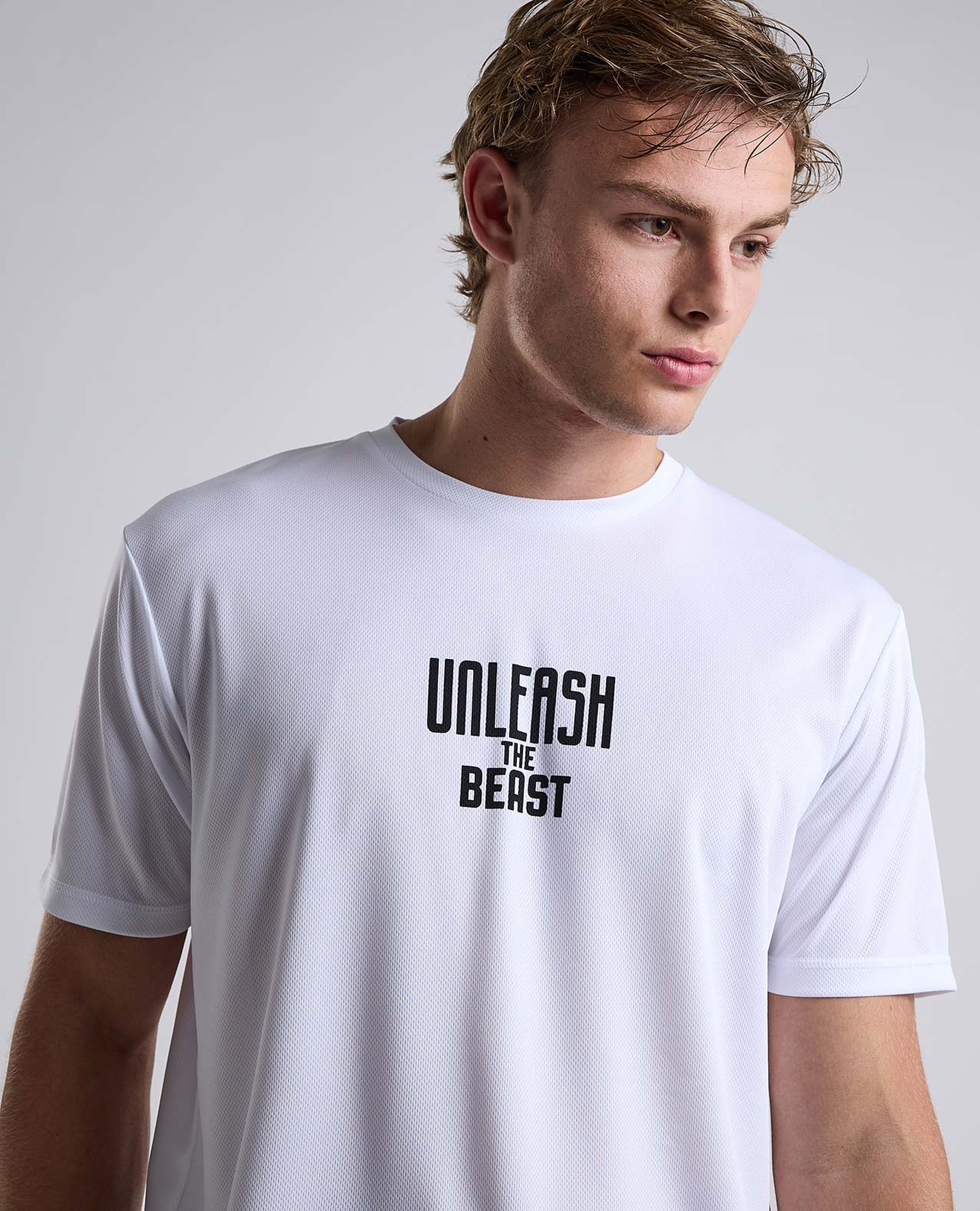 Printed Active T-Shirt with Short Sleeves