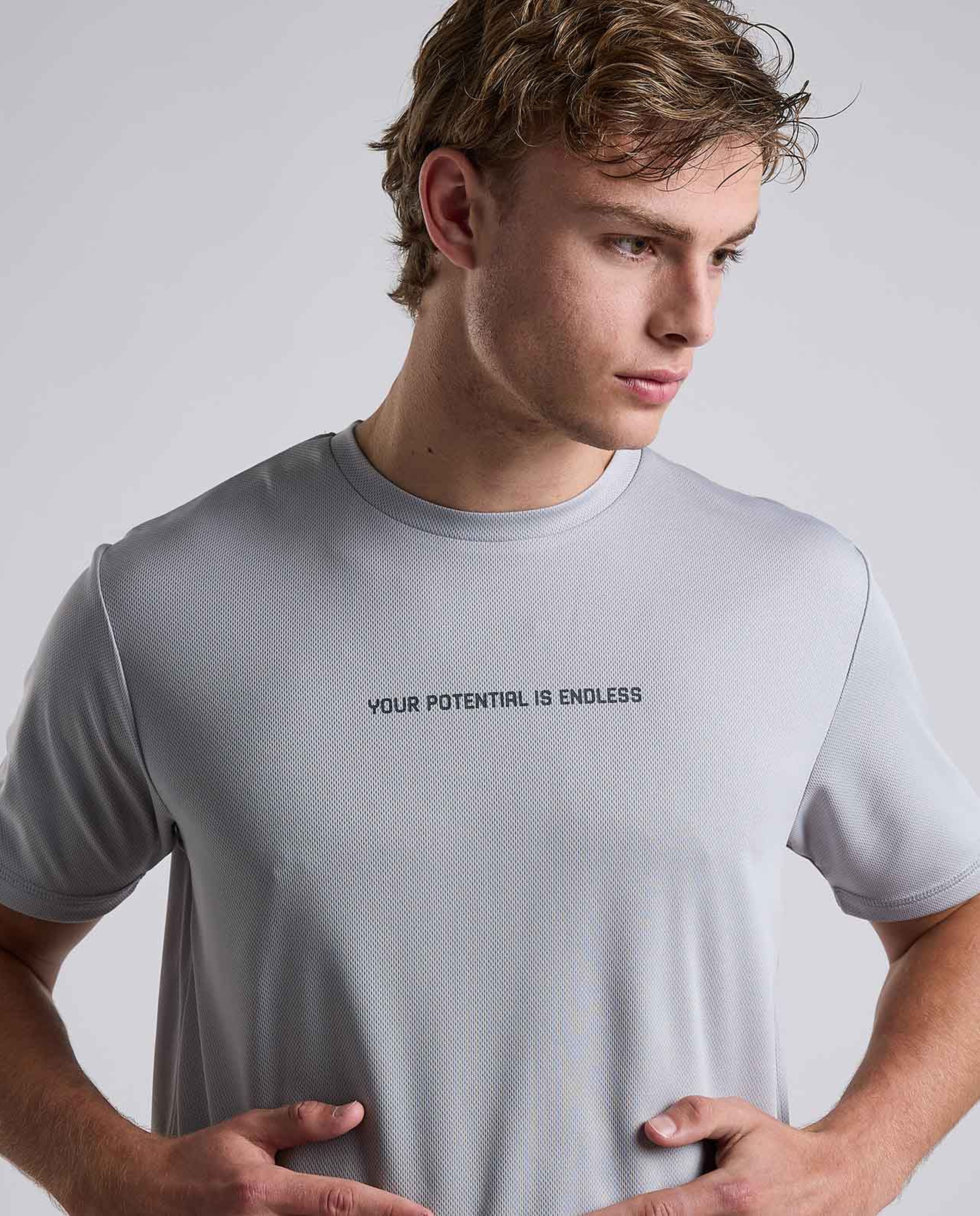 Printed Active T-Shirt with Short Sleeves