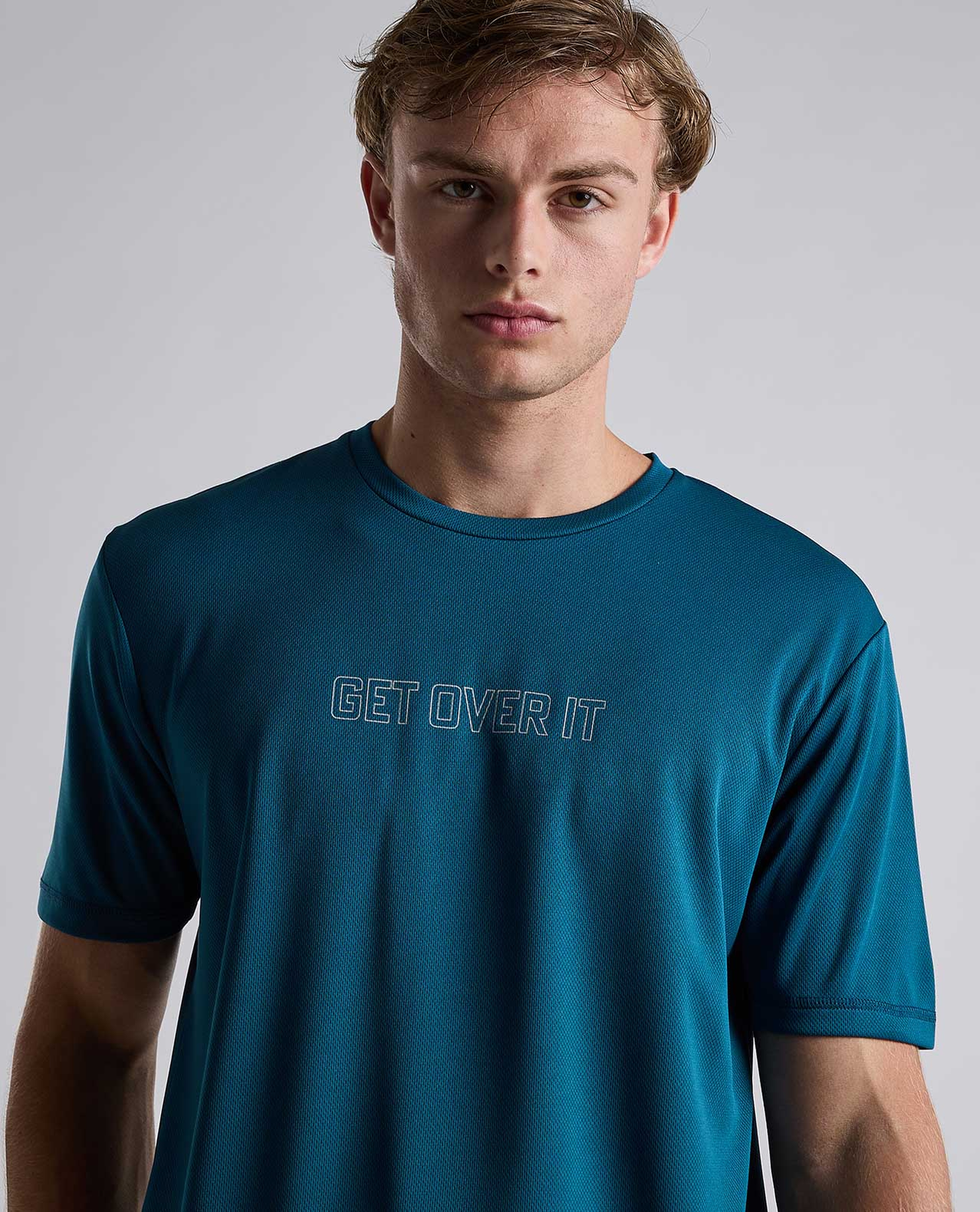 Printed Active T-Shirt with Short Sleeves