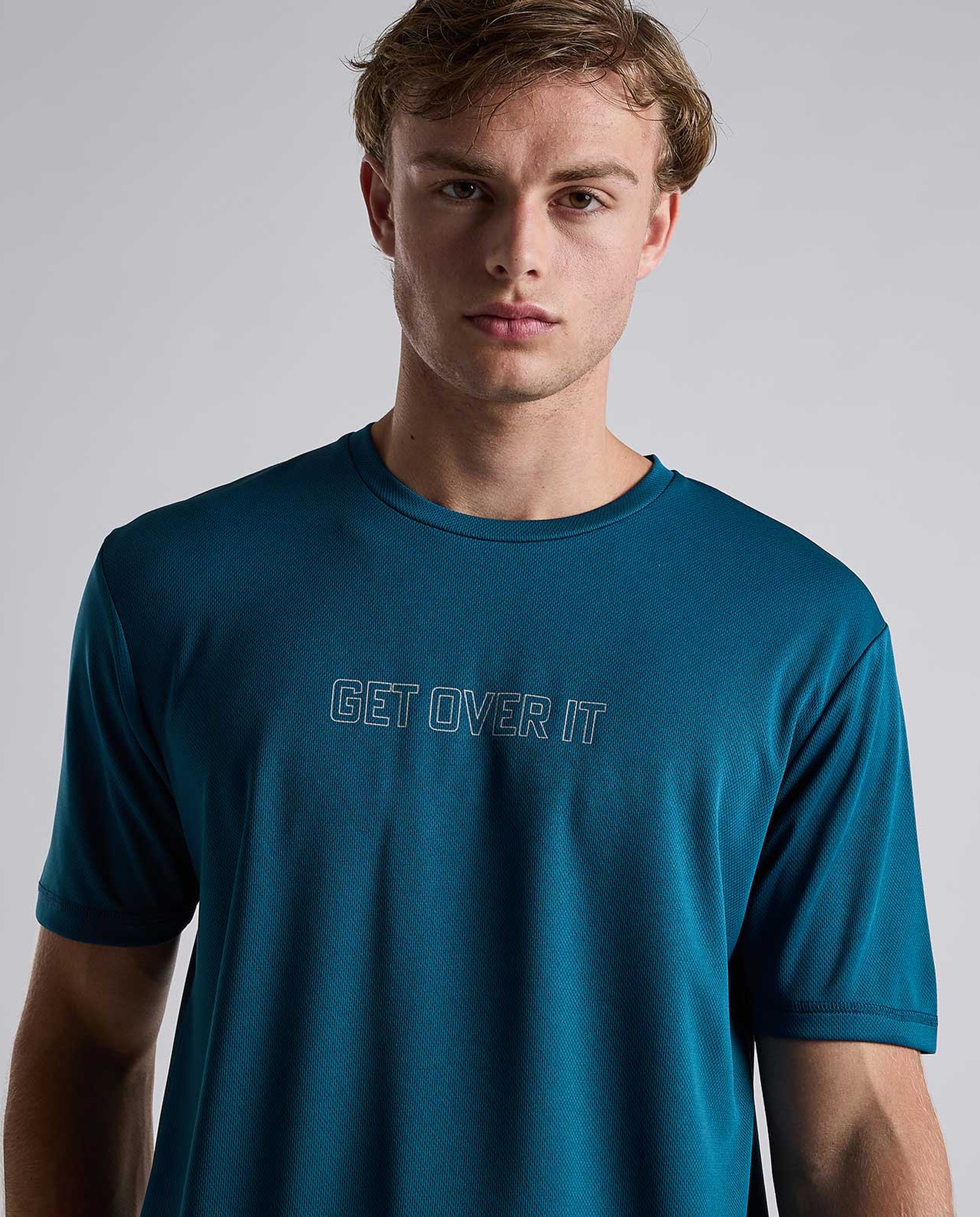 Printed Active T-Shirt with Short Sleeves