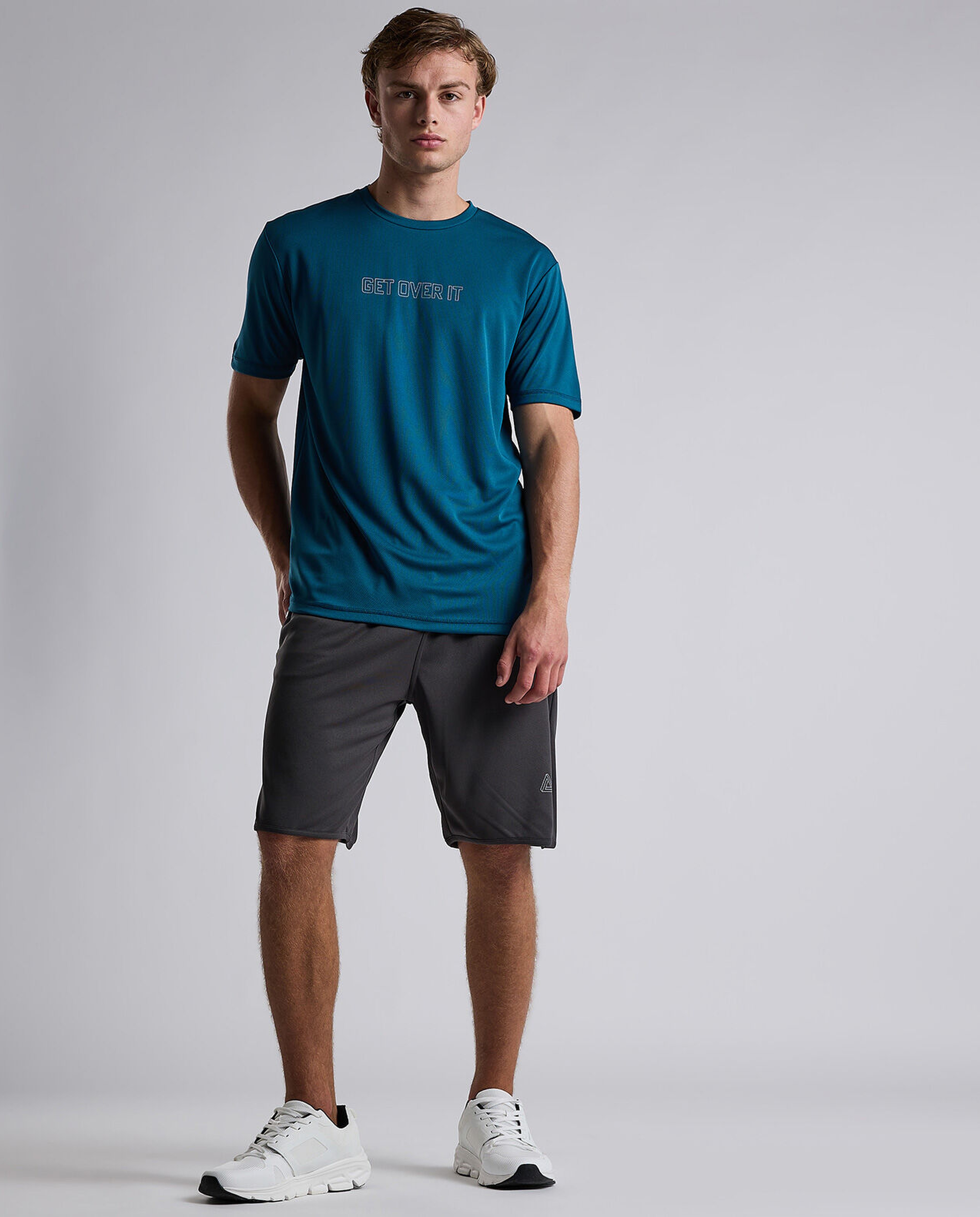 Printed Active T-Shirt with Short Sleeves