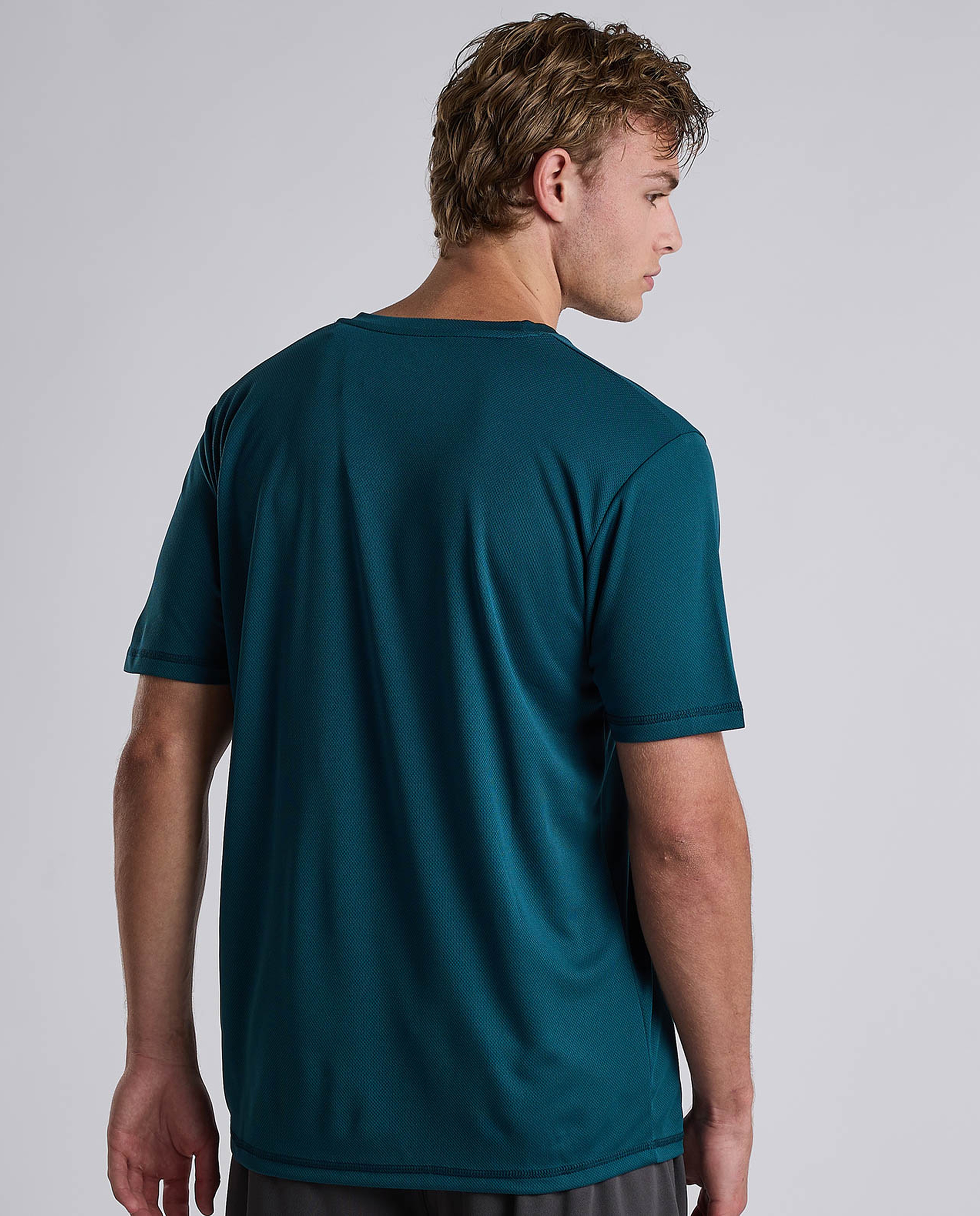 Printed Active T-Shirt with Short Sleeves