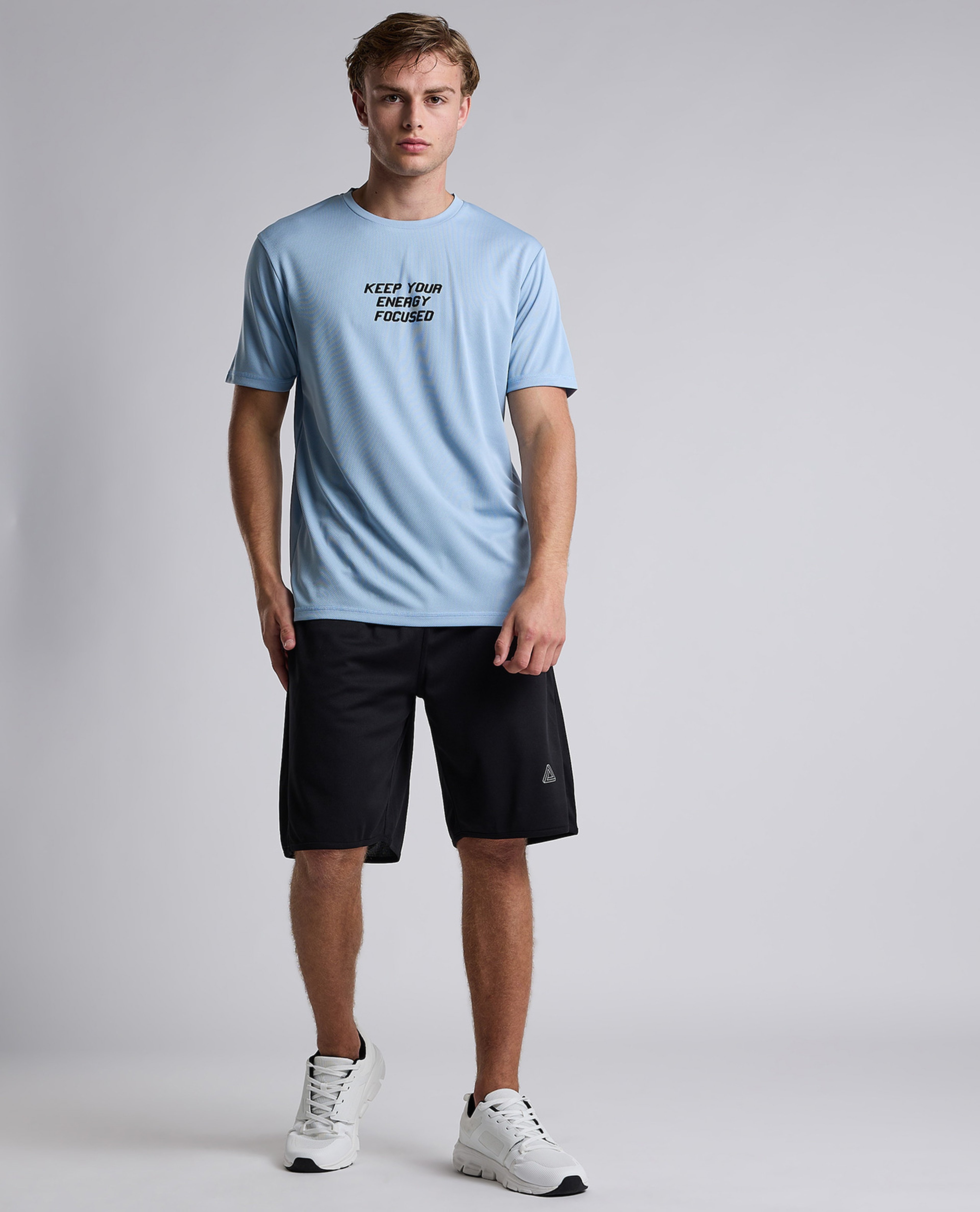 Printed Active T-Shirt with Short Sleeves