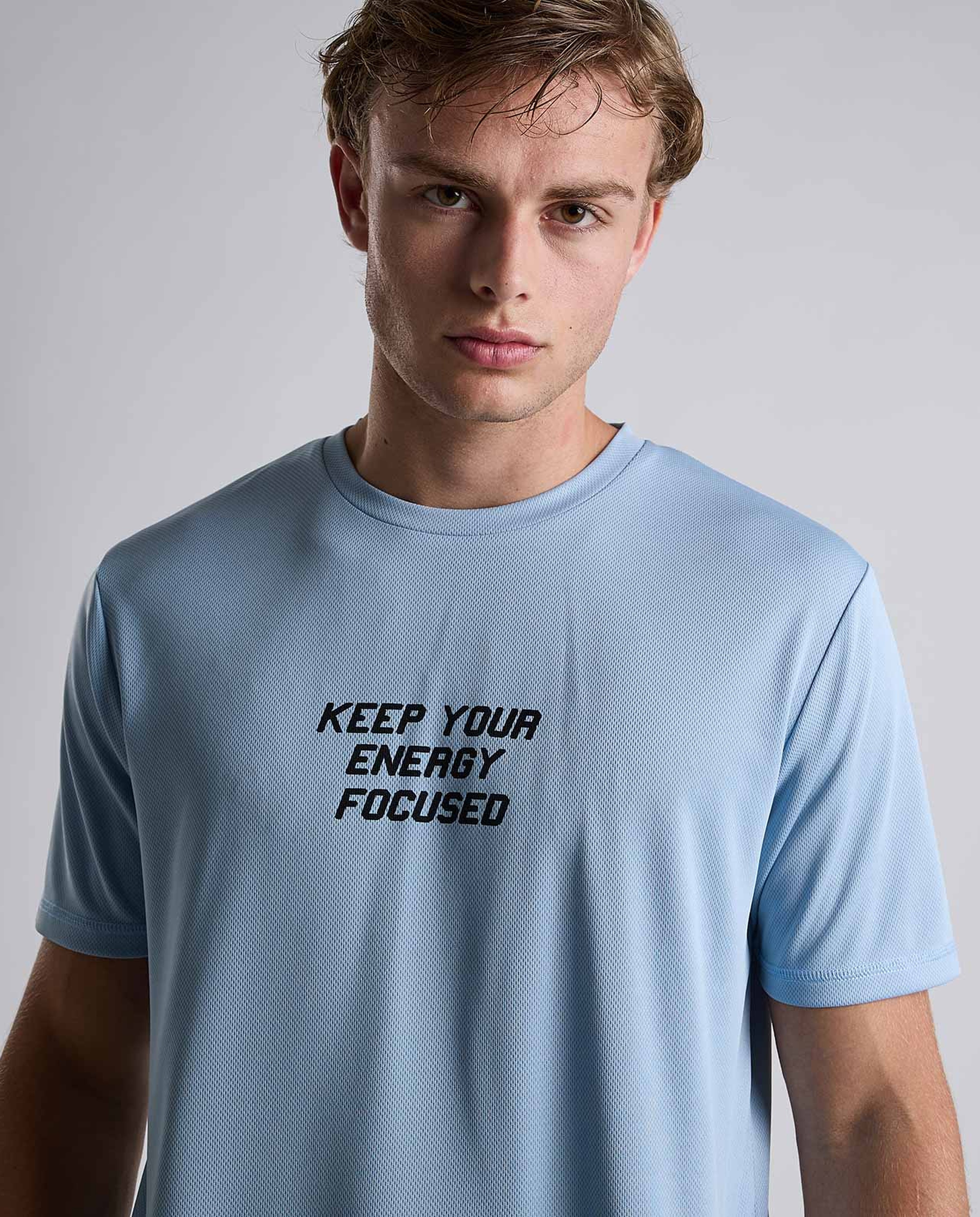 Printed Active T-Shirt with Short Sleeves