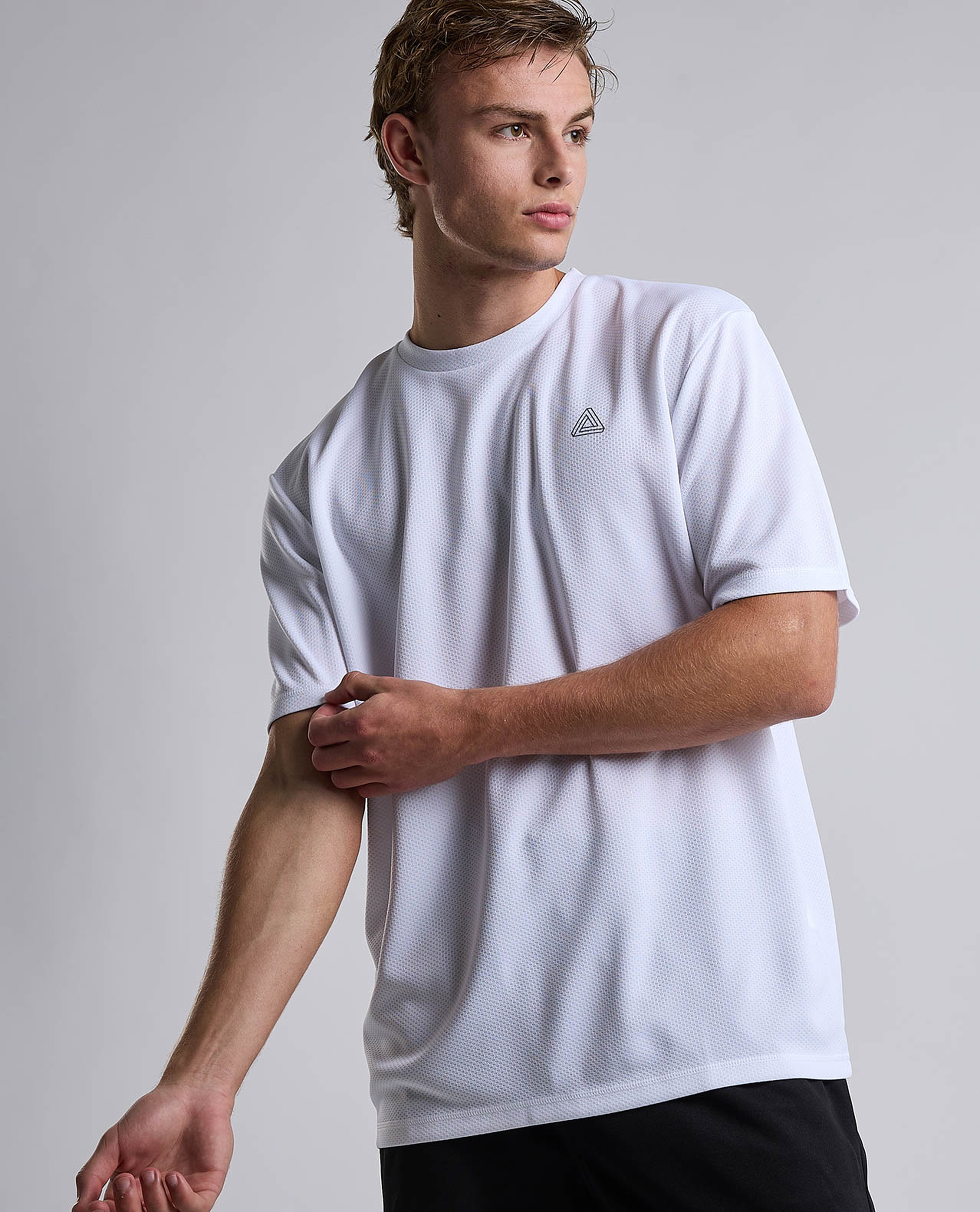 Logo Detail Active T-Shirt with Short Sleeves