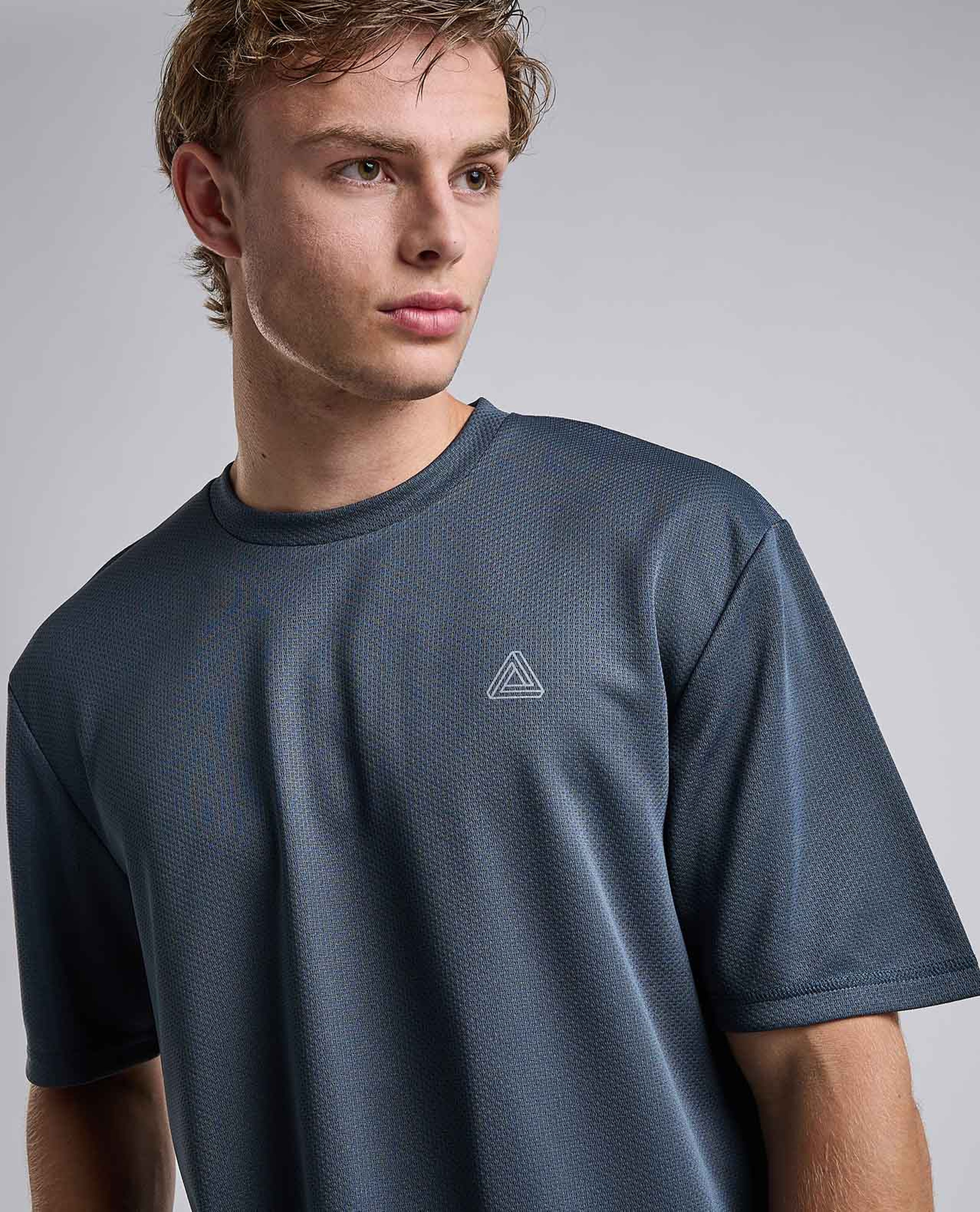 Logo Detail Active T-Shirt with Short Sleeves