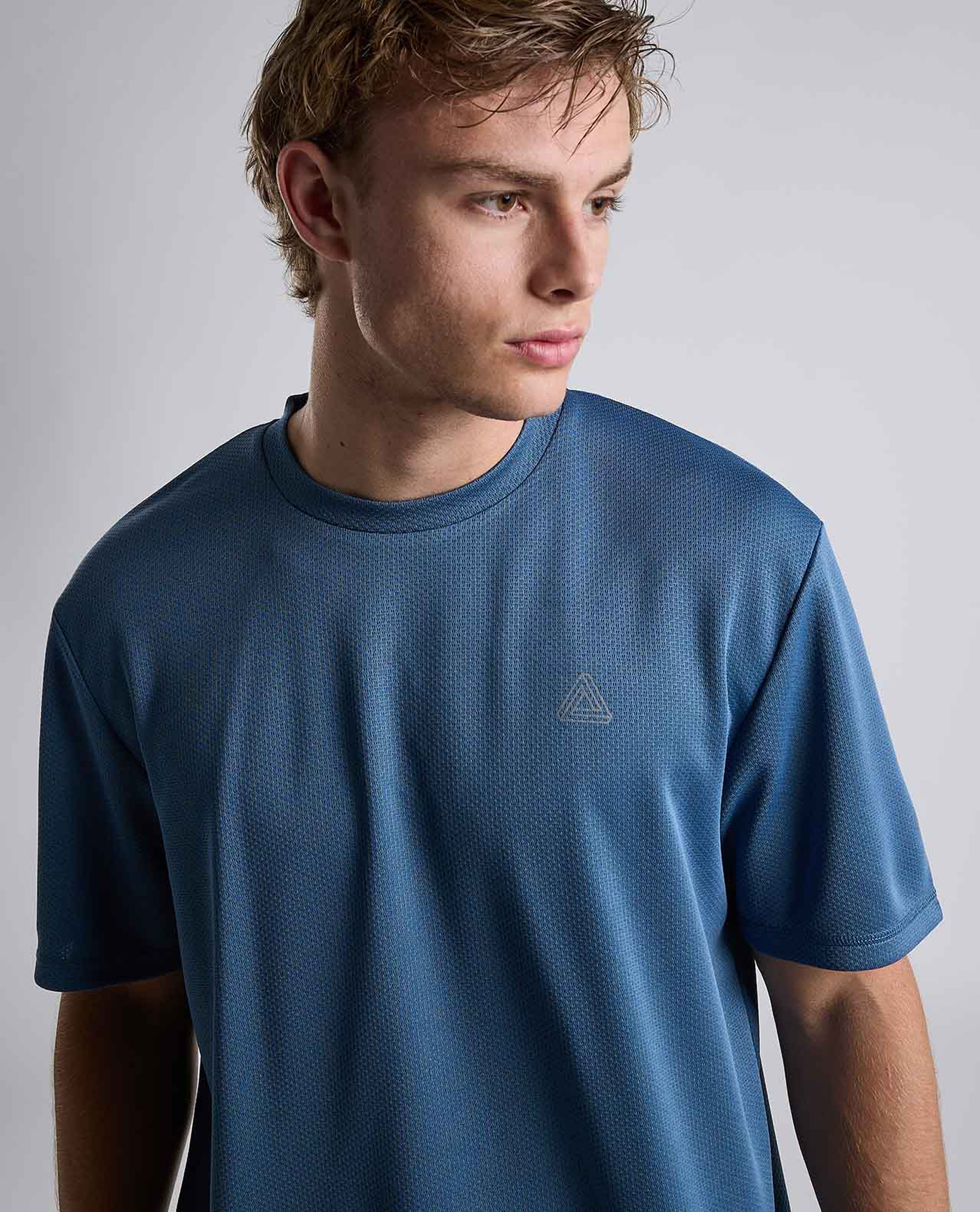 Logo Detail Active T-Shirt with Short Sleeves