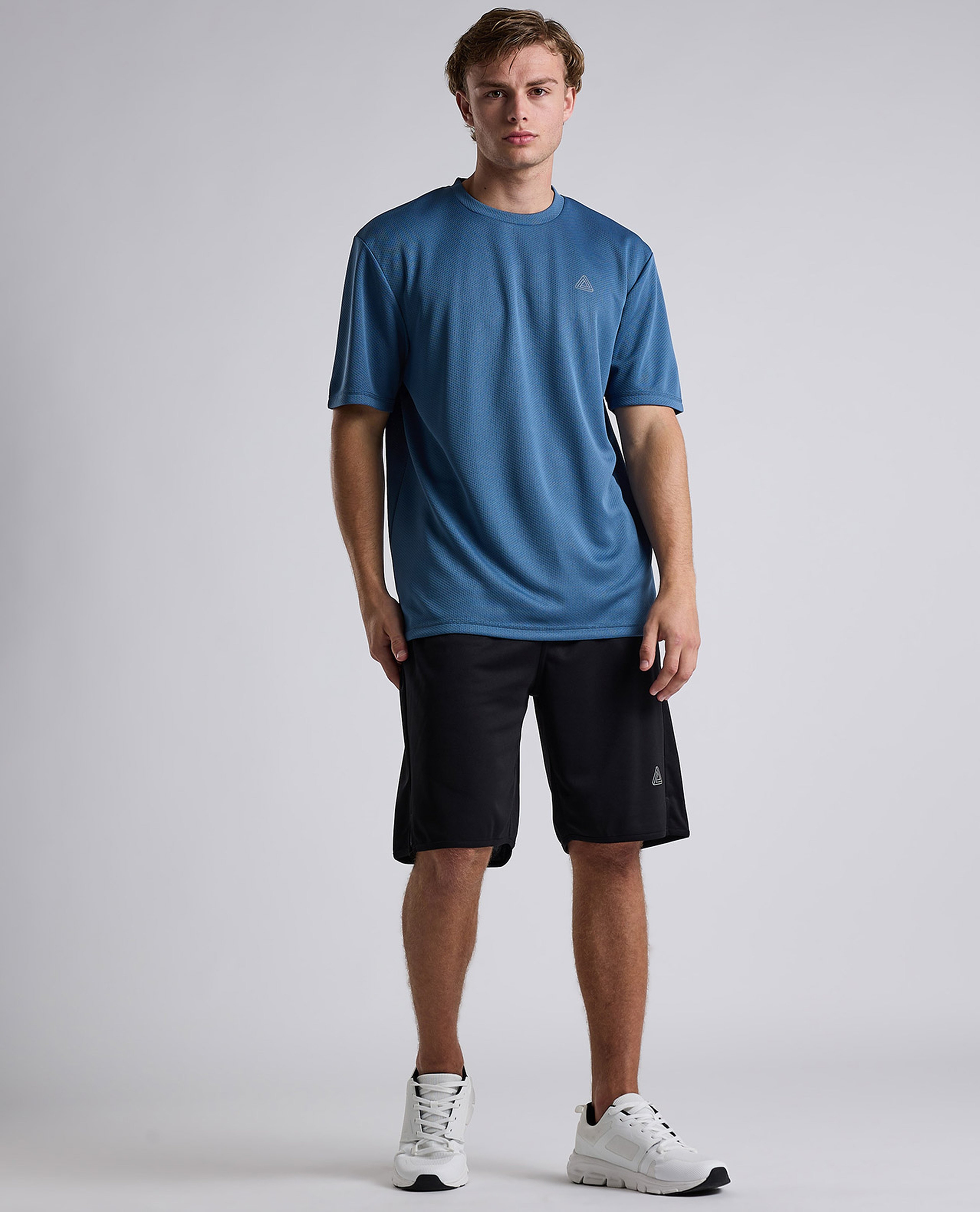 Logo Detail Active T-Shirt with Short Sleeves