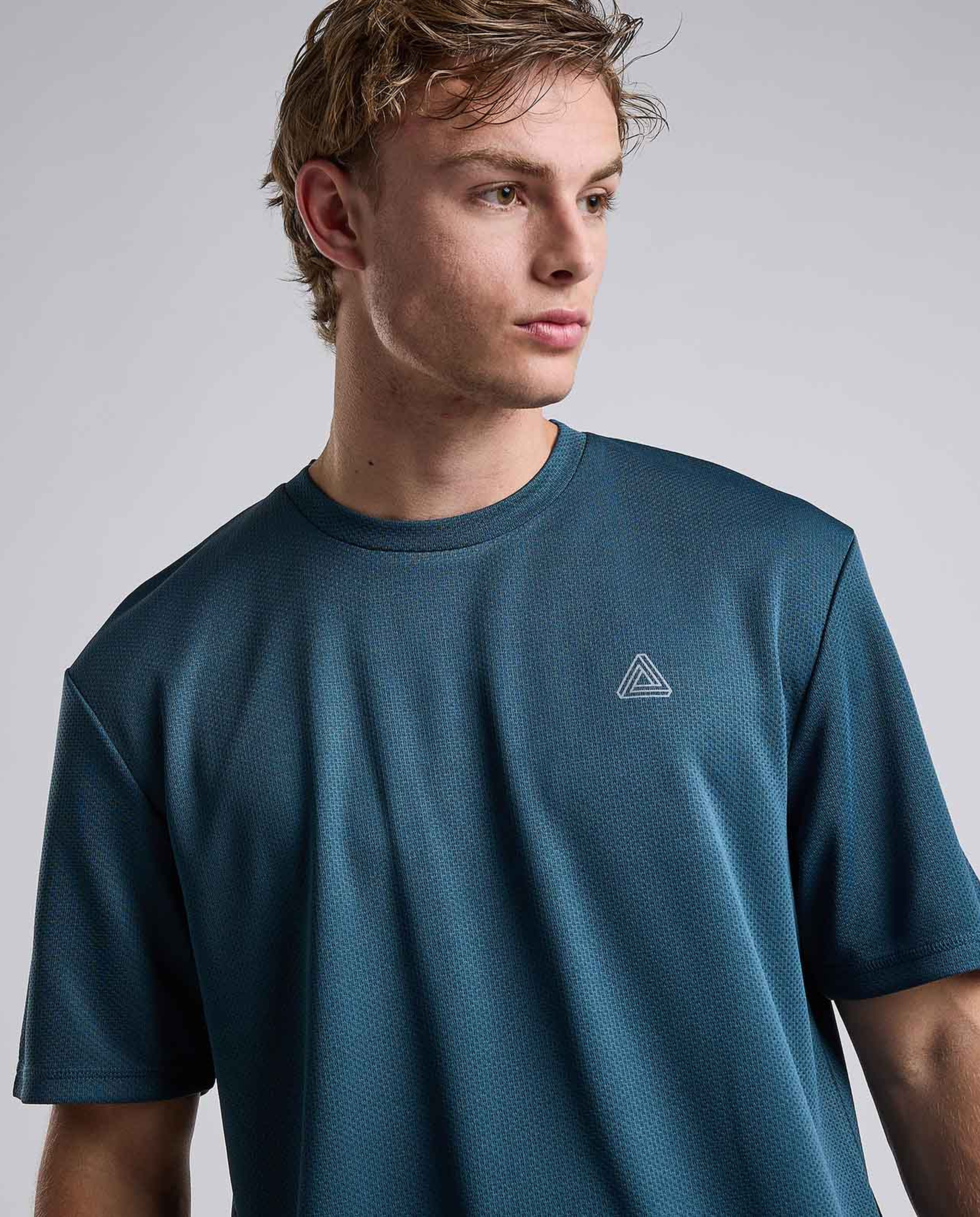 Logo Detail Active T-Shirt with Short Sleeves