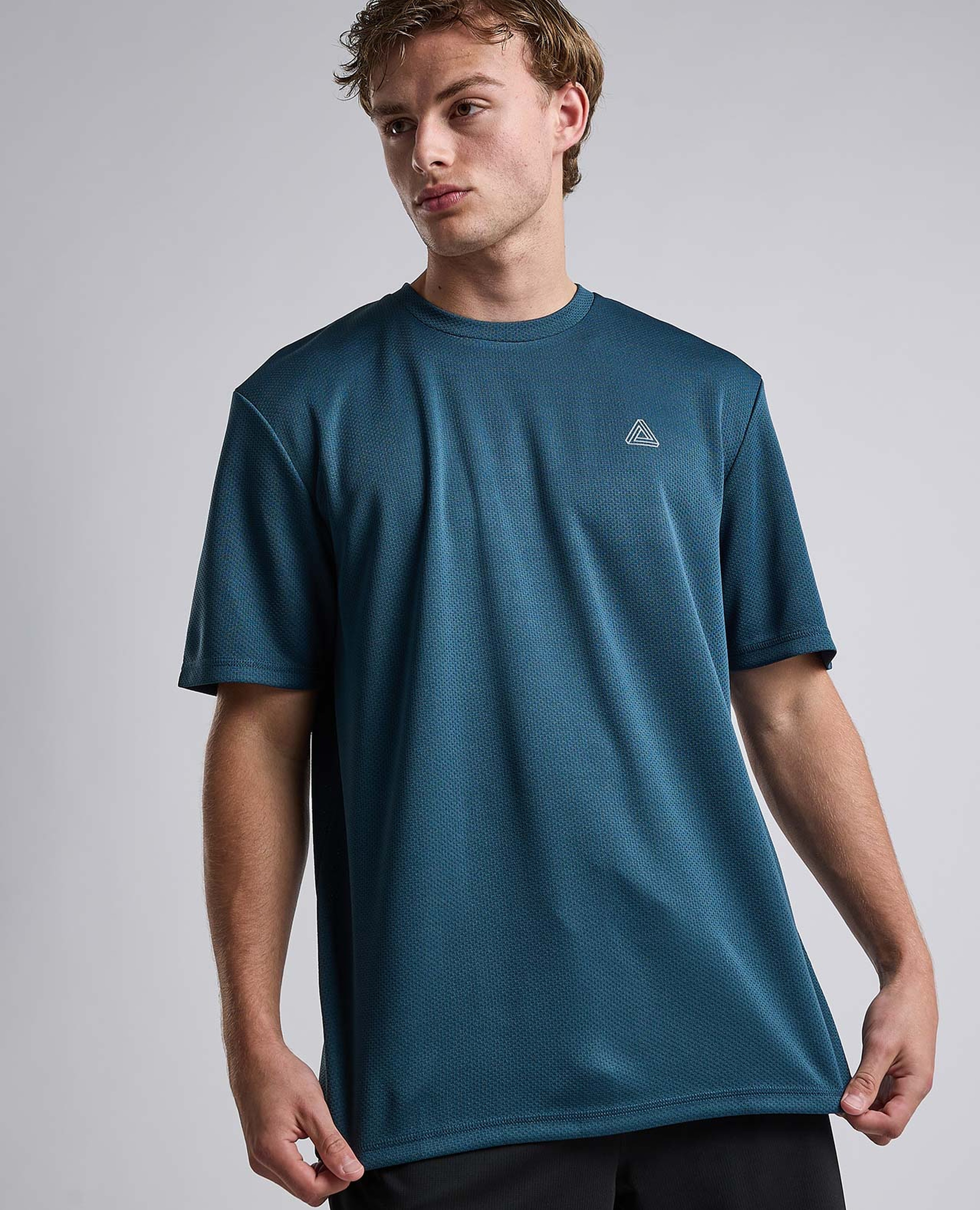 Logo Detail Active T-Shirt with Short Sleeves