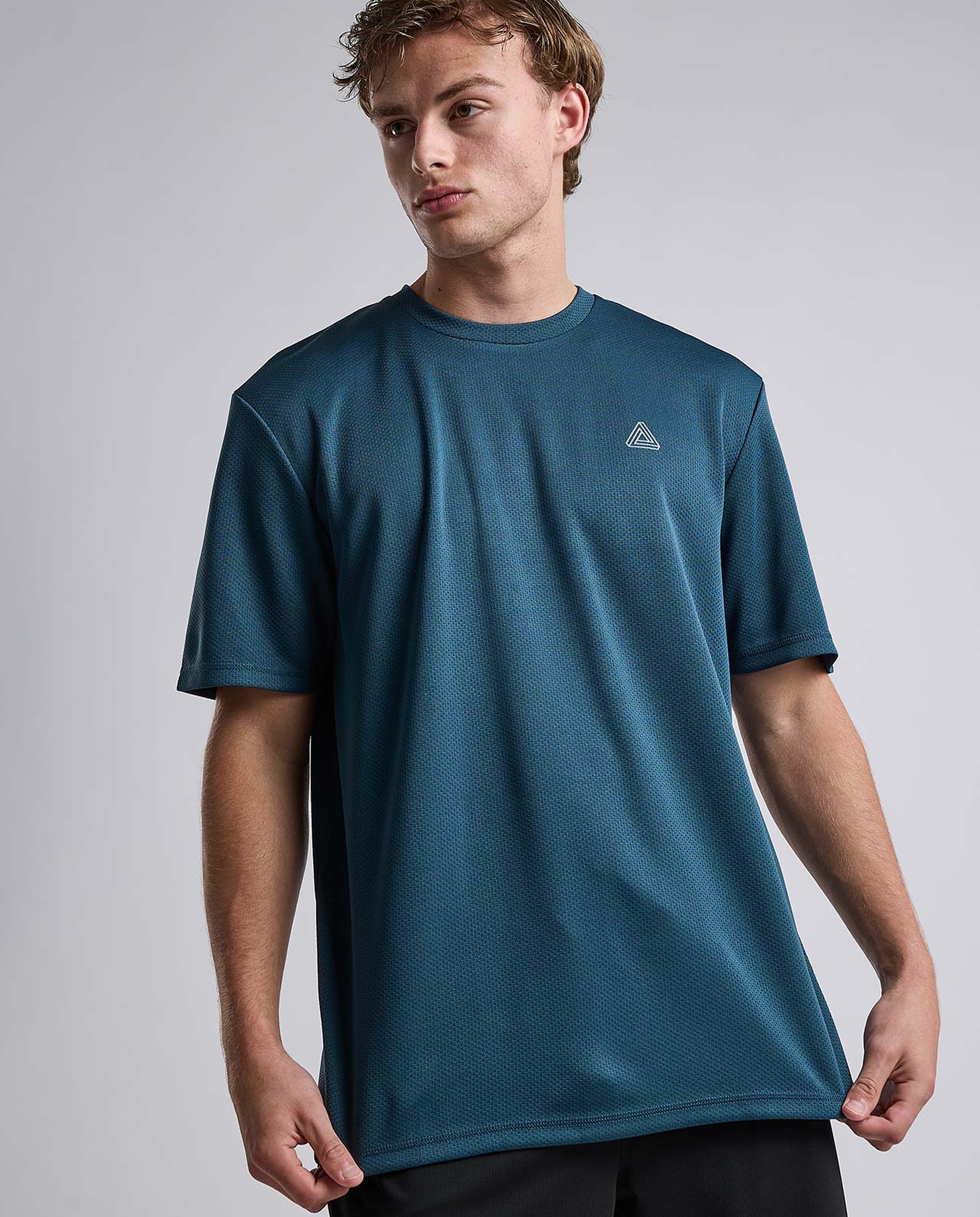 Logo Detail Active T-Shirt with Short Sleeves