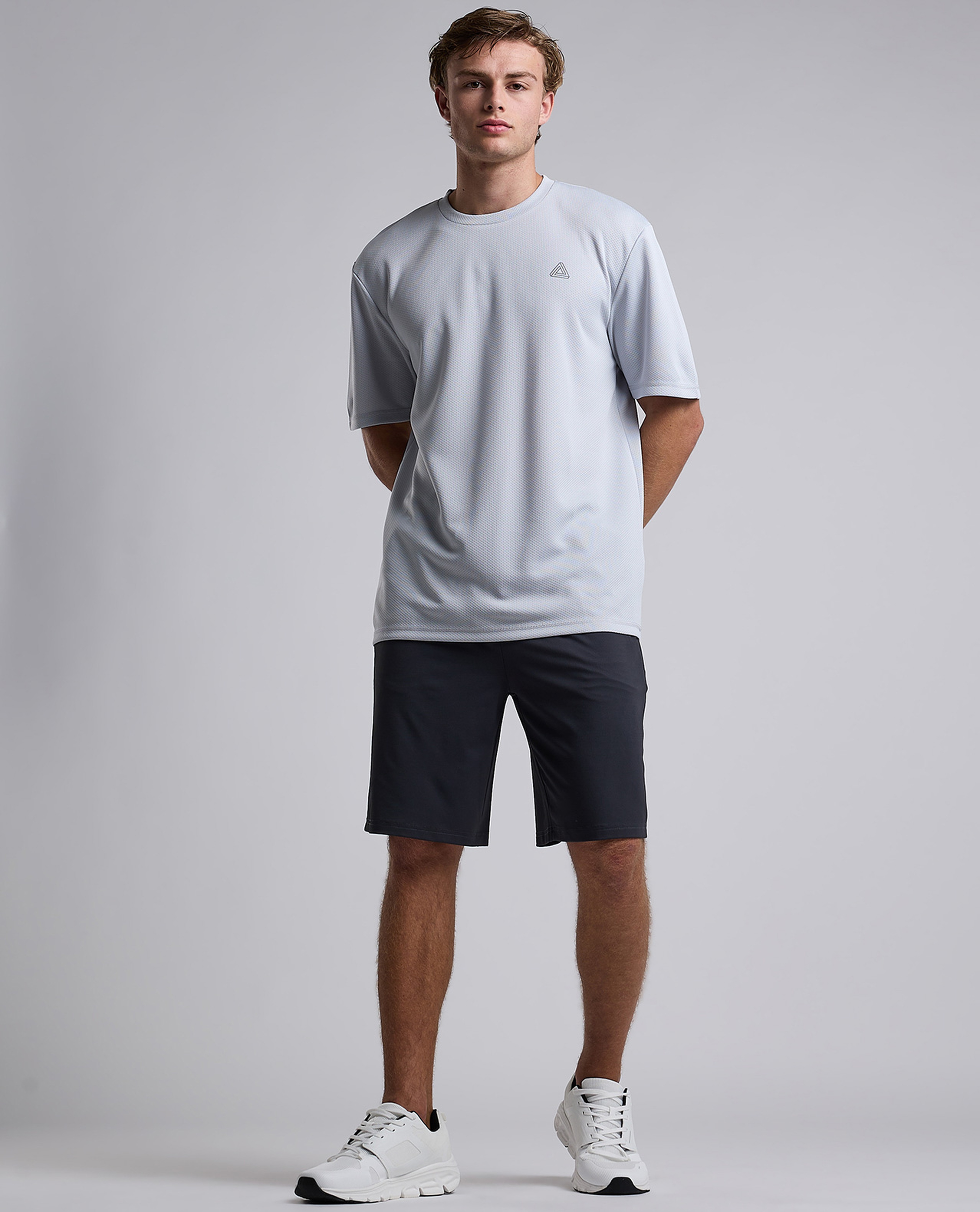 Logo Detail Active T-Shirt with Short Sleeves