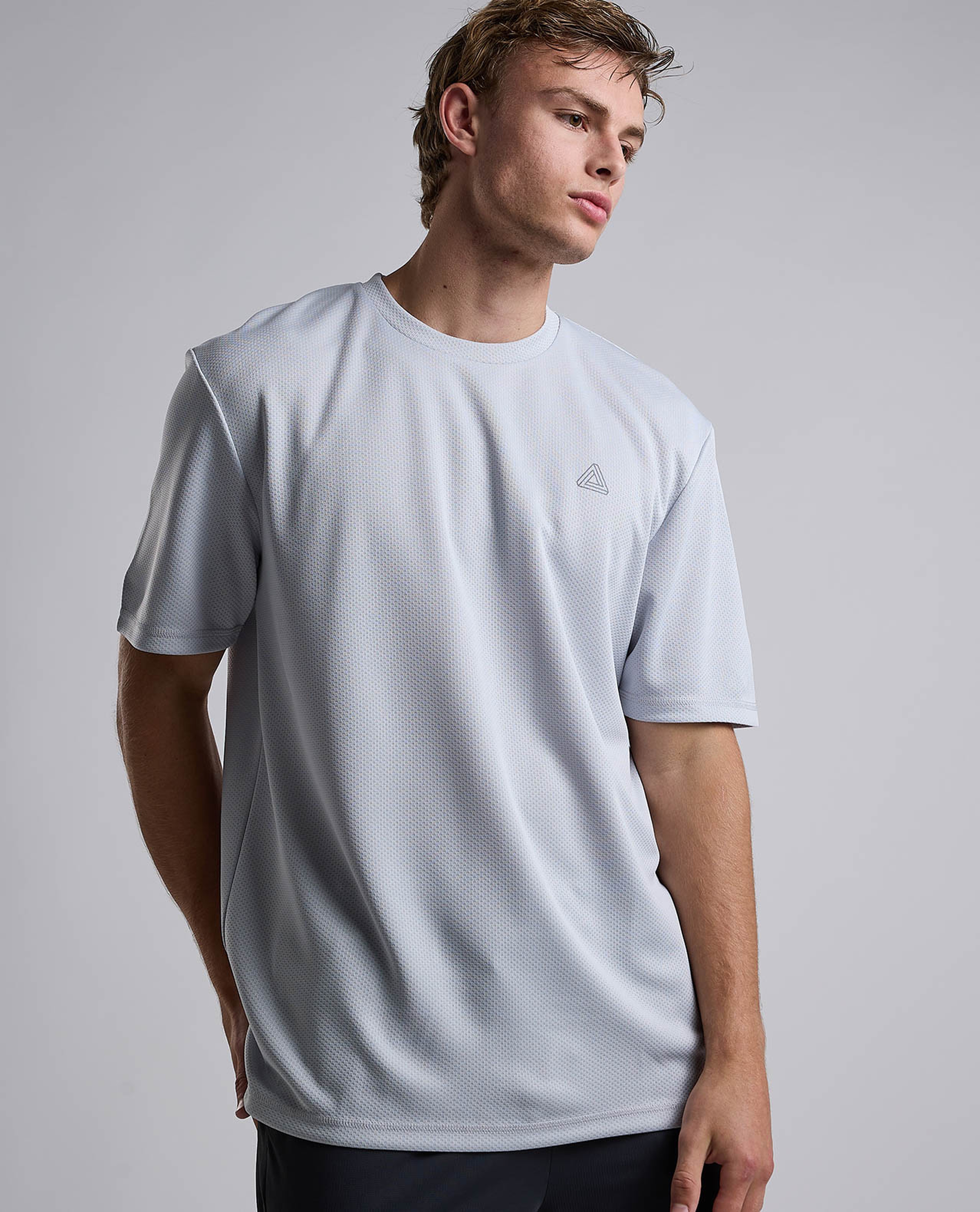 Logo Detail Active T-Shirt with Short Sleeves