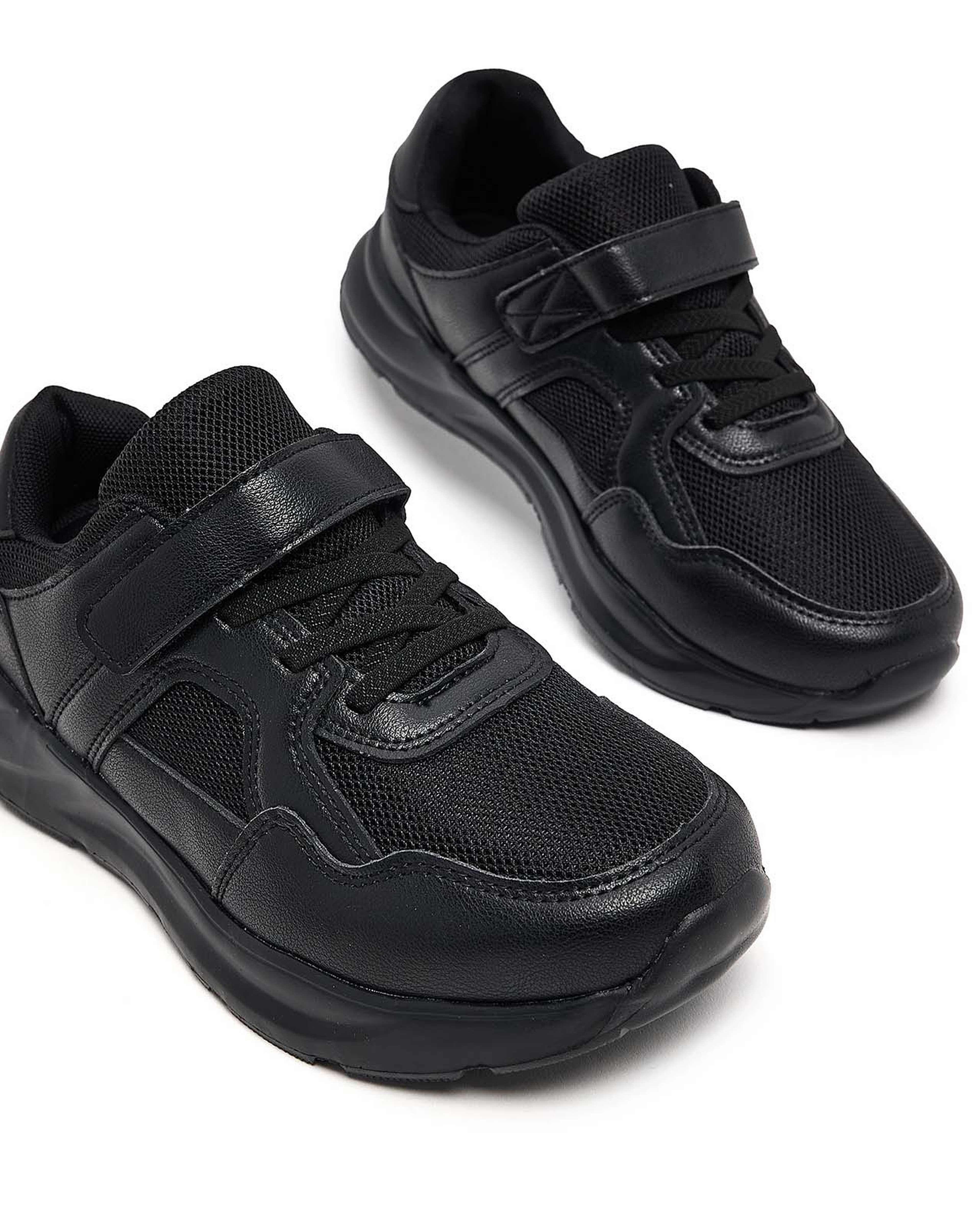 Textured School Velcro Shoes