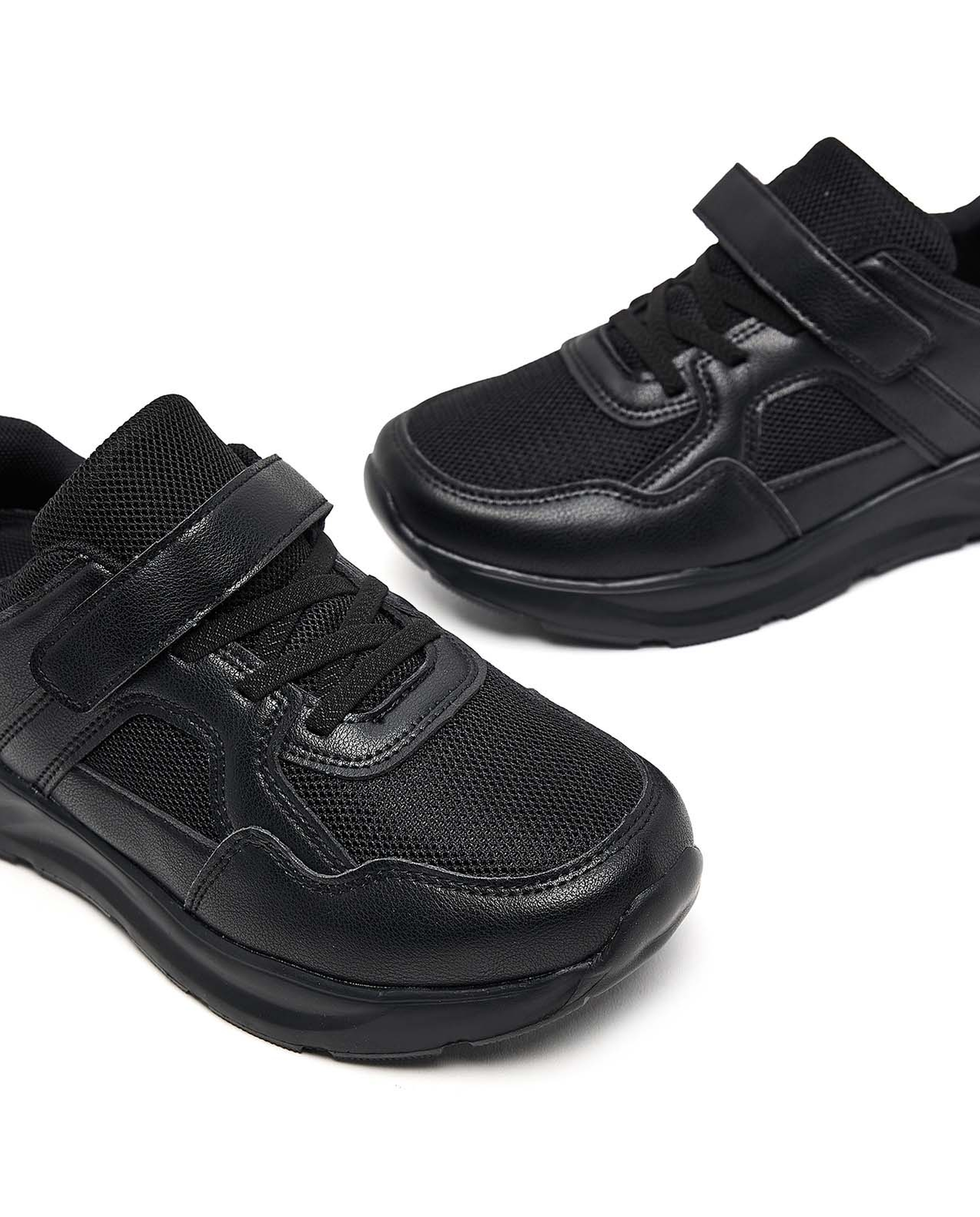 Textured School Velcro Shoes