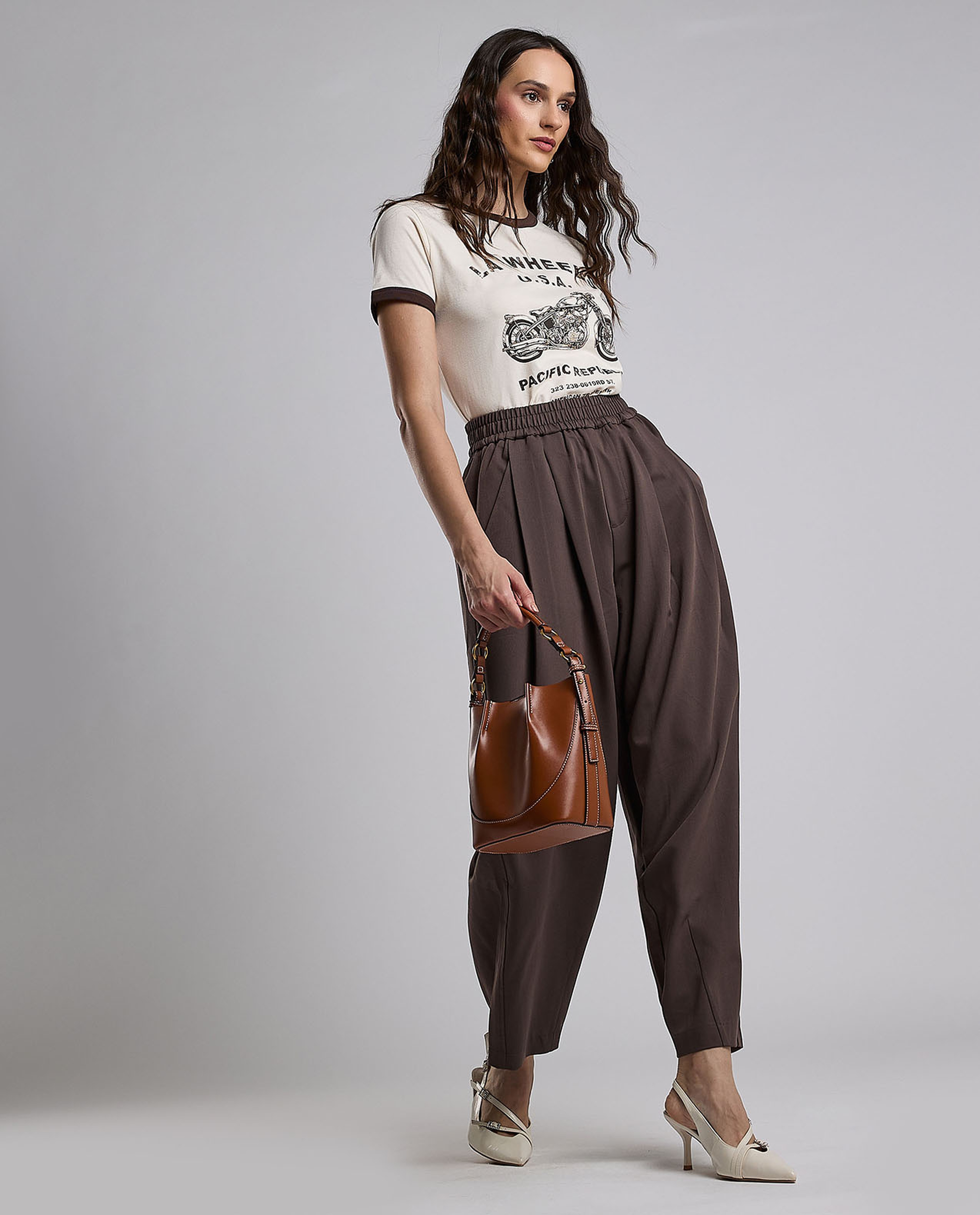 Printed T-Shirt with Crew Neck and Short Sleeves