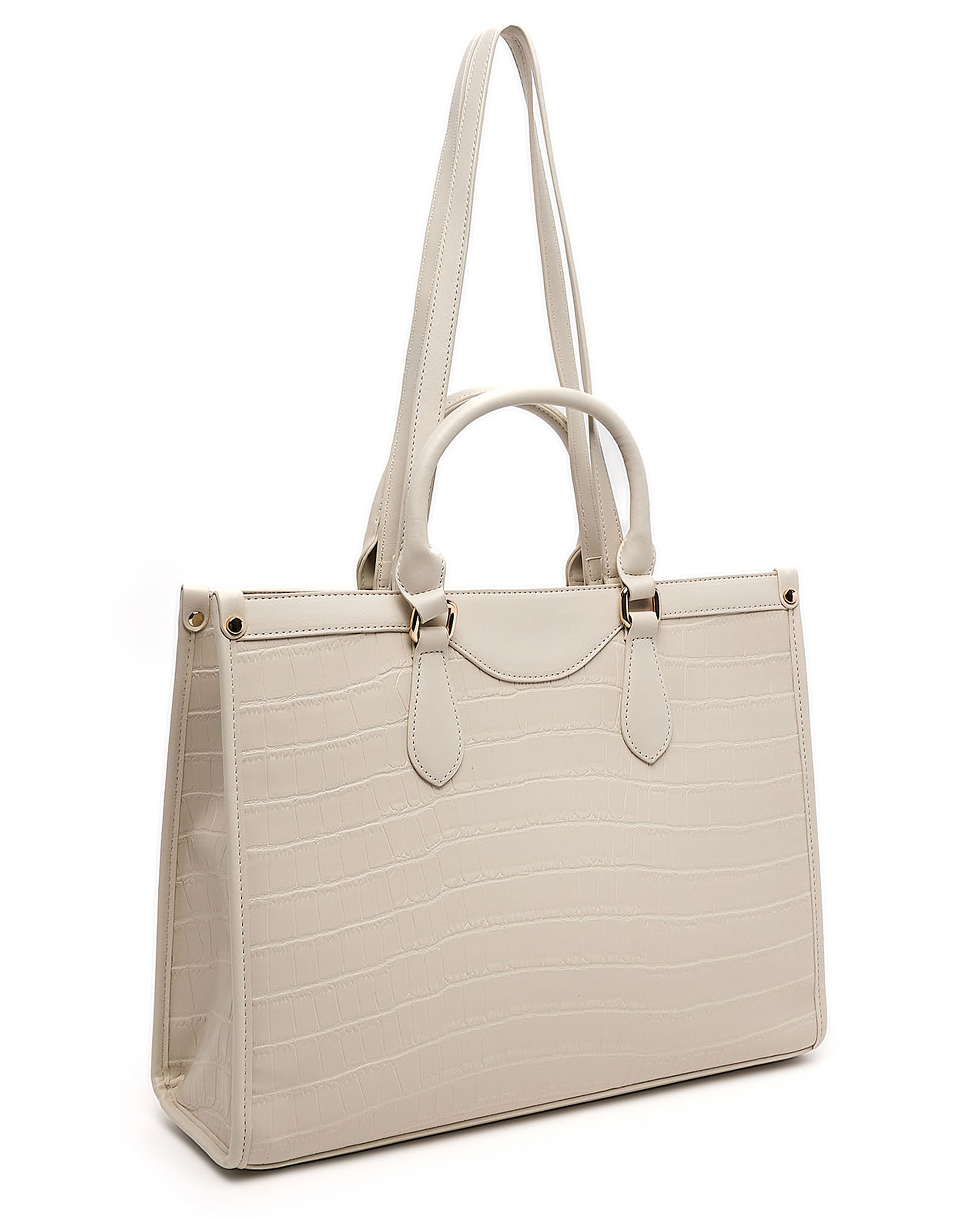 Textured Satchel Bag