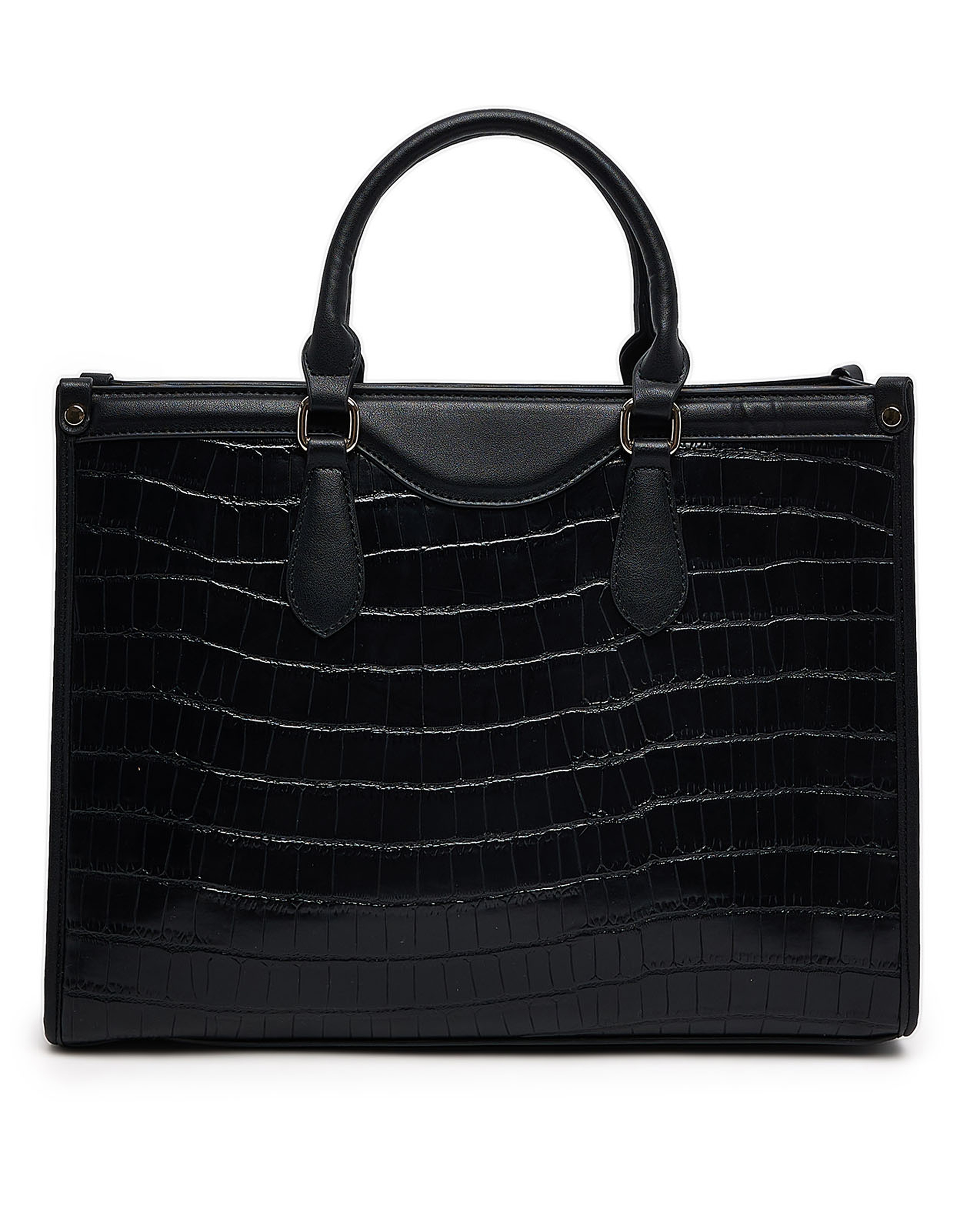 Textured Satchel Bag