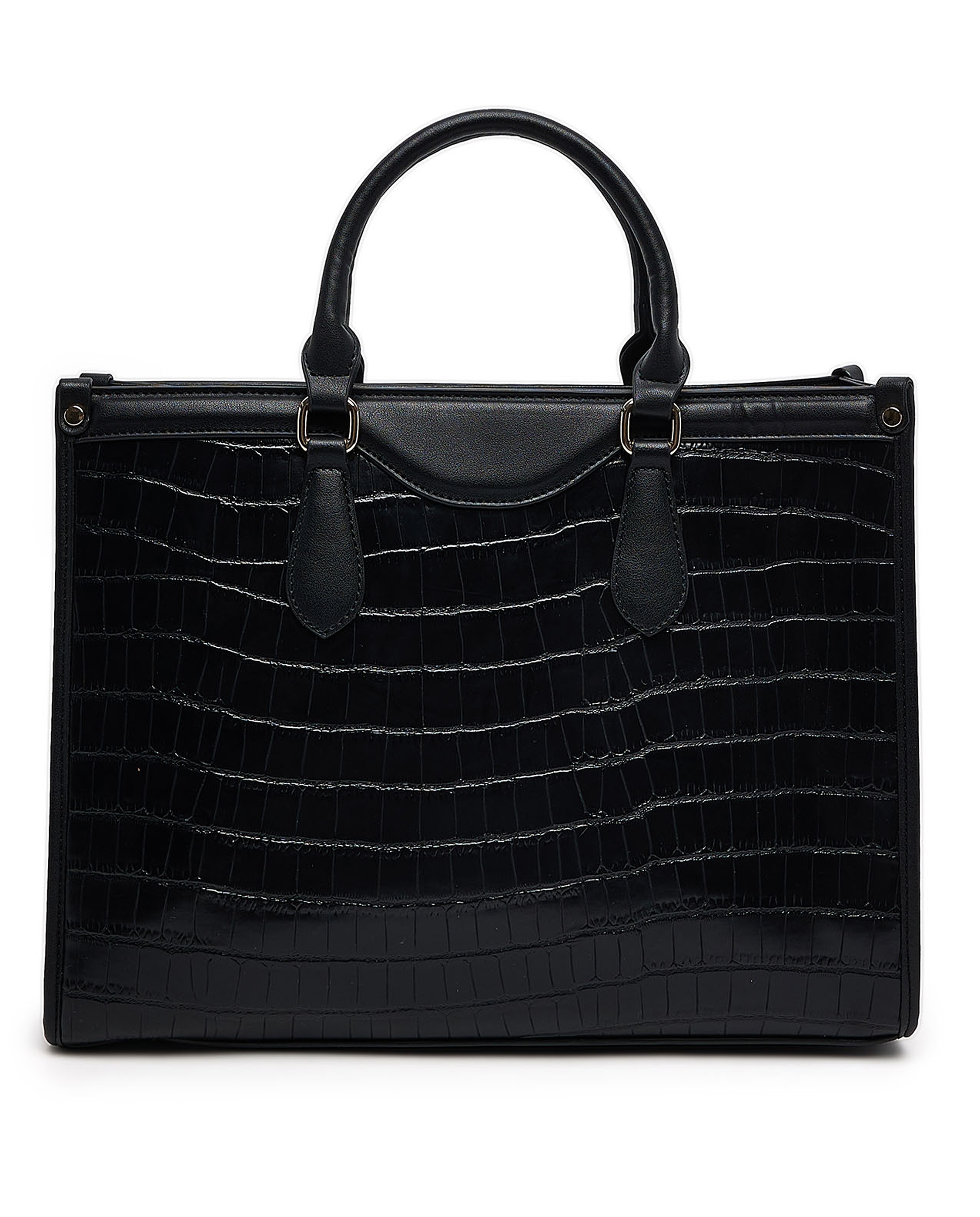 Textured Satchel Bag