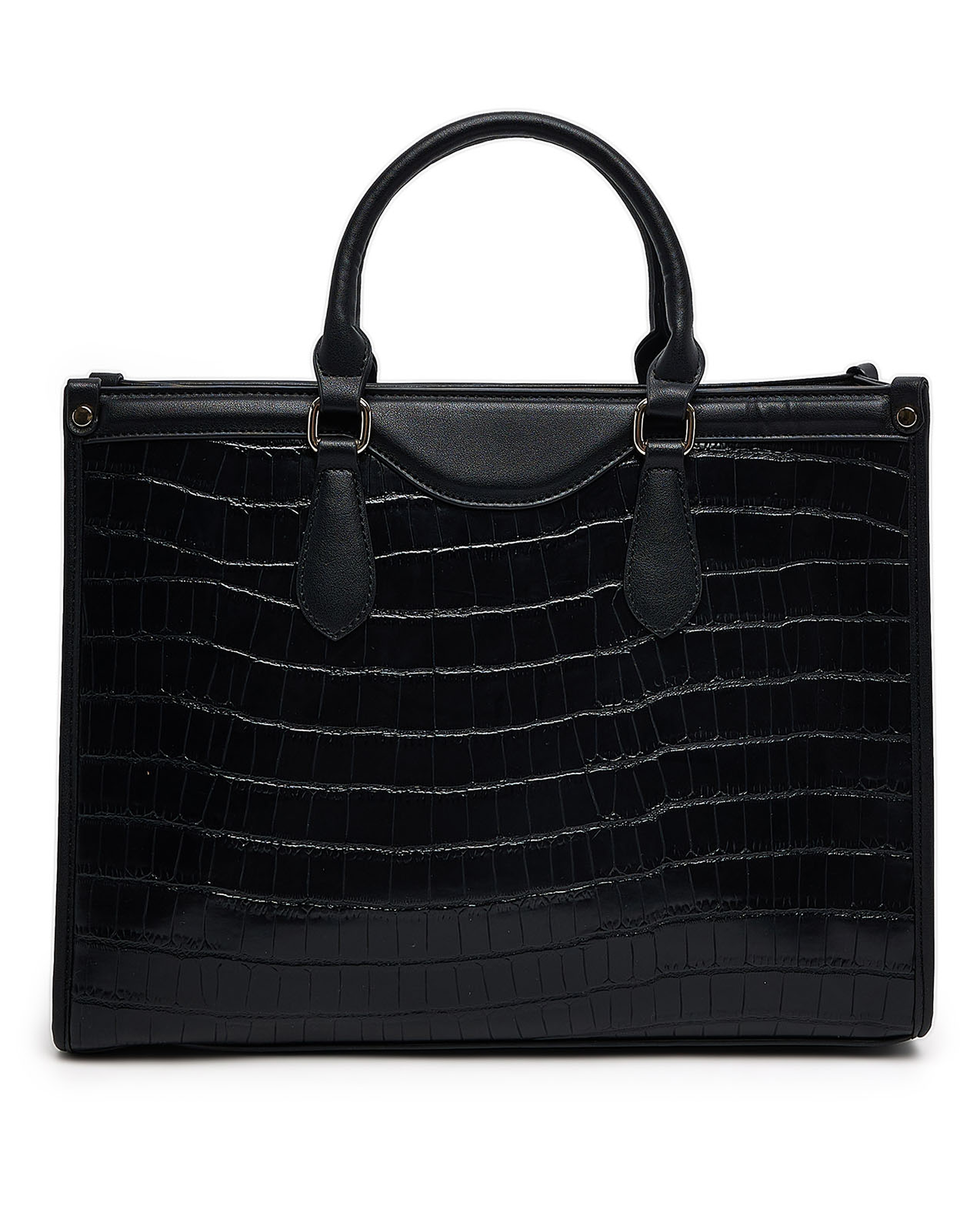 Textured Satchel Bag