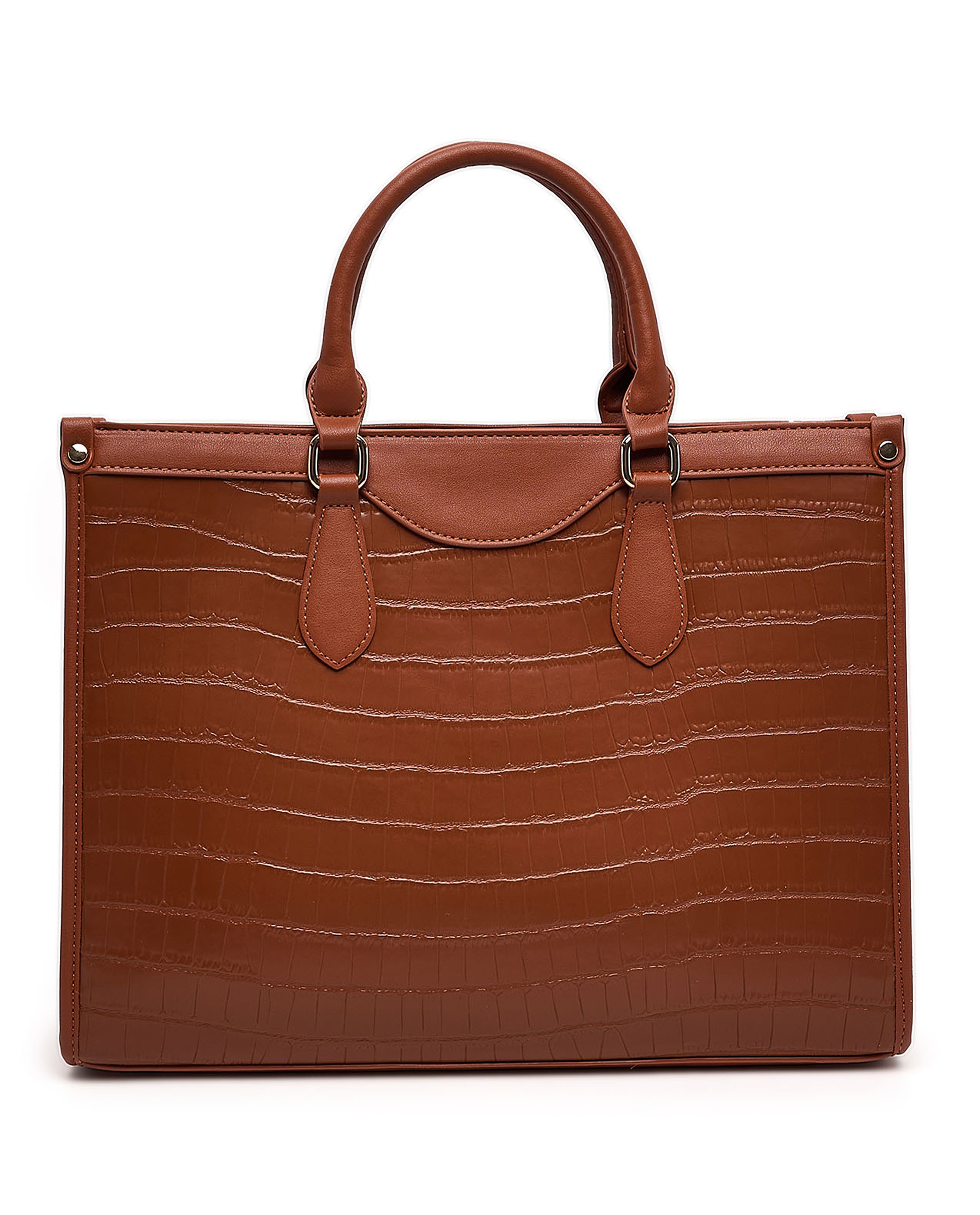 Textured Satchel Bag