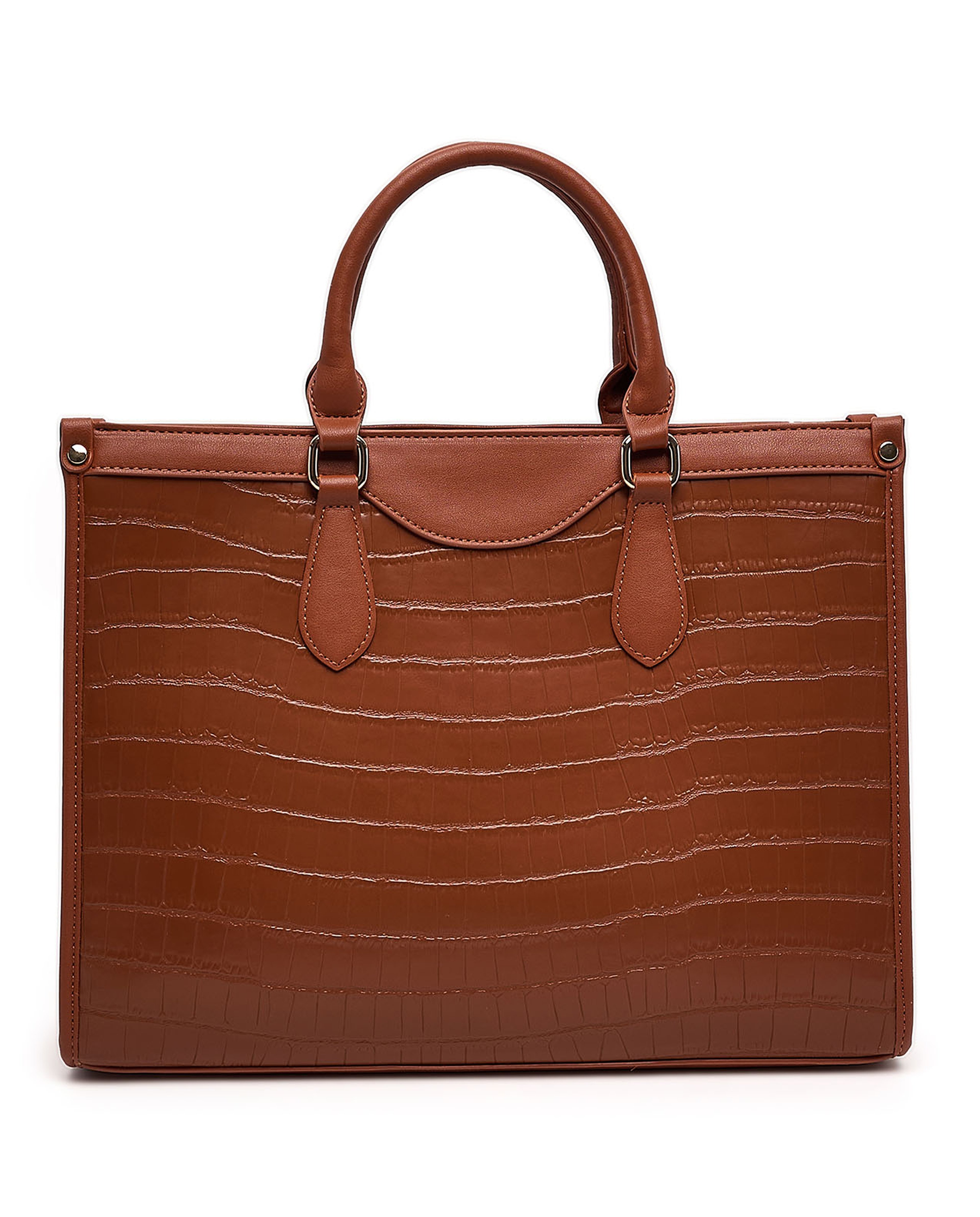 Textured Satchel Bag