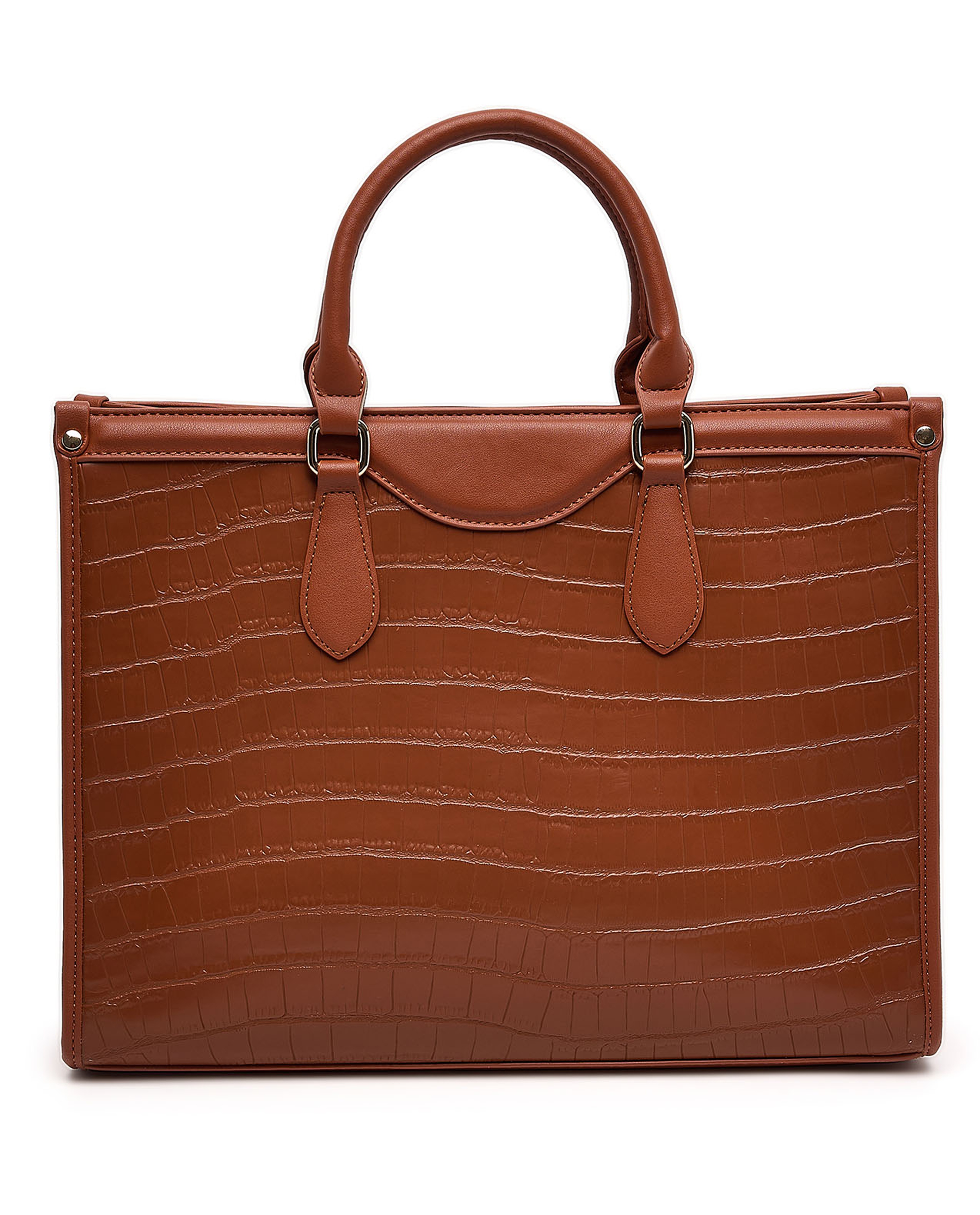 Textured Satchel Bag